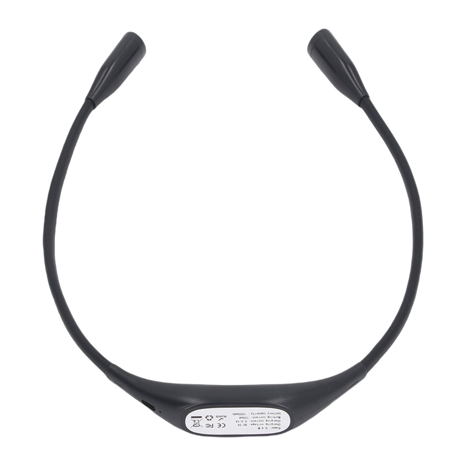 Neck Light Black Dual Color Temperature Eye Caring USB Rechargeable LED