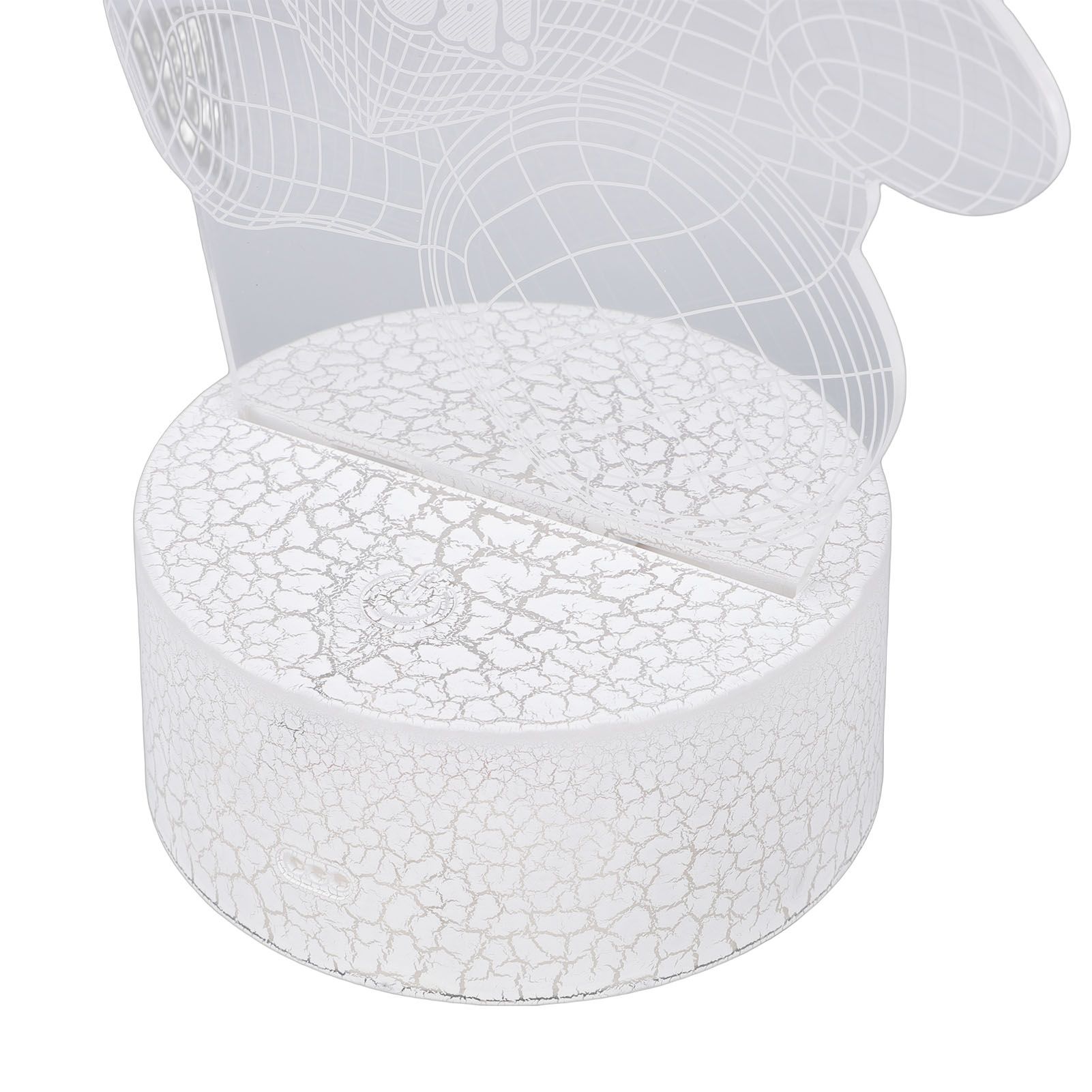 3D Bear Night Light Acrylic Cute 16 Colors USB Touch Bedside Lamp with Remote view 7