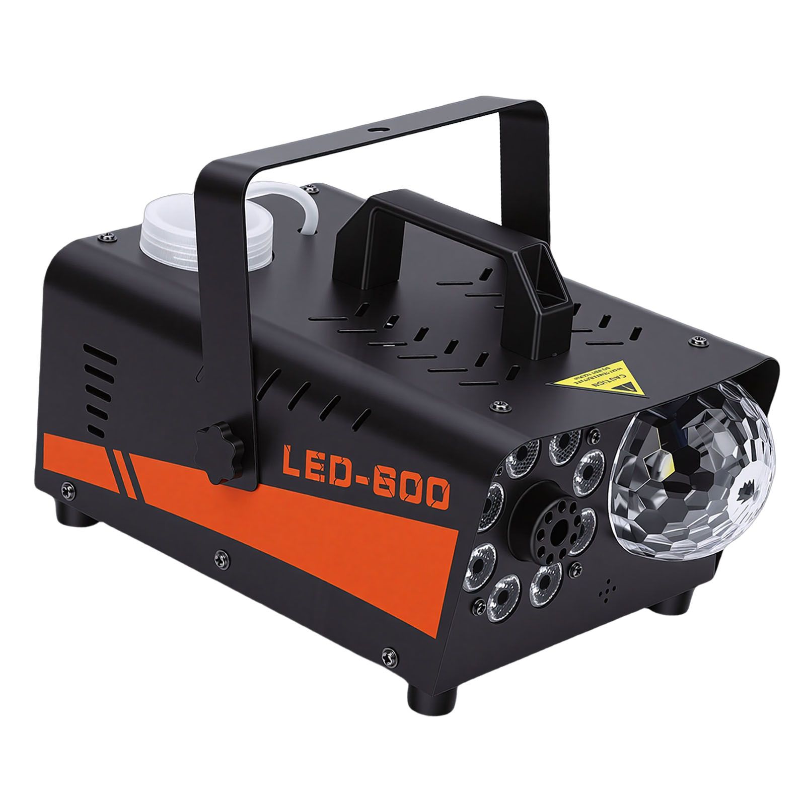 600W Fog Machine with Disco Ball LED Lights Auto Spray Wireless Remote Control