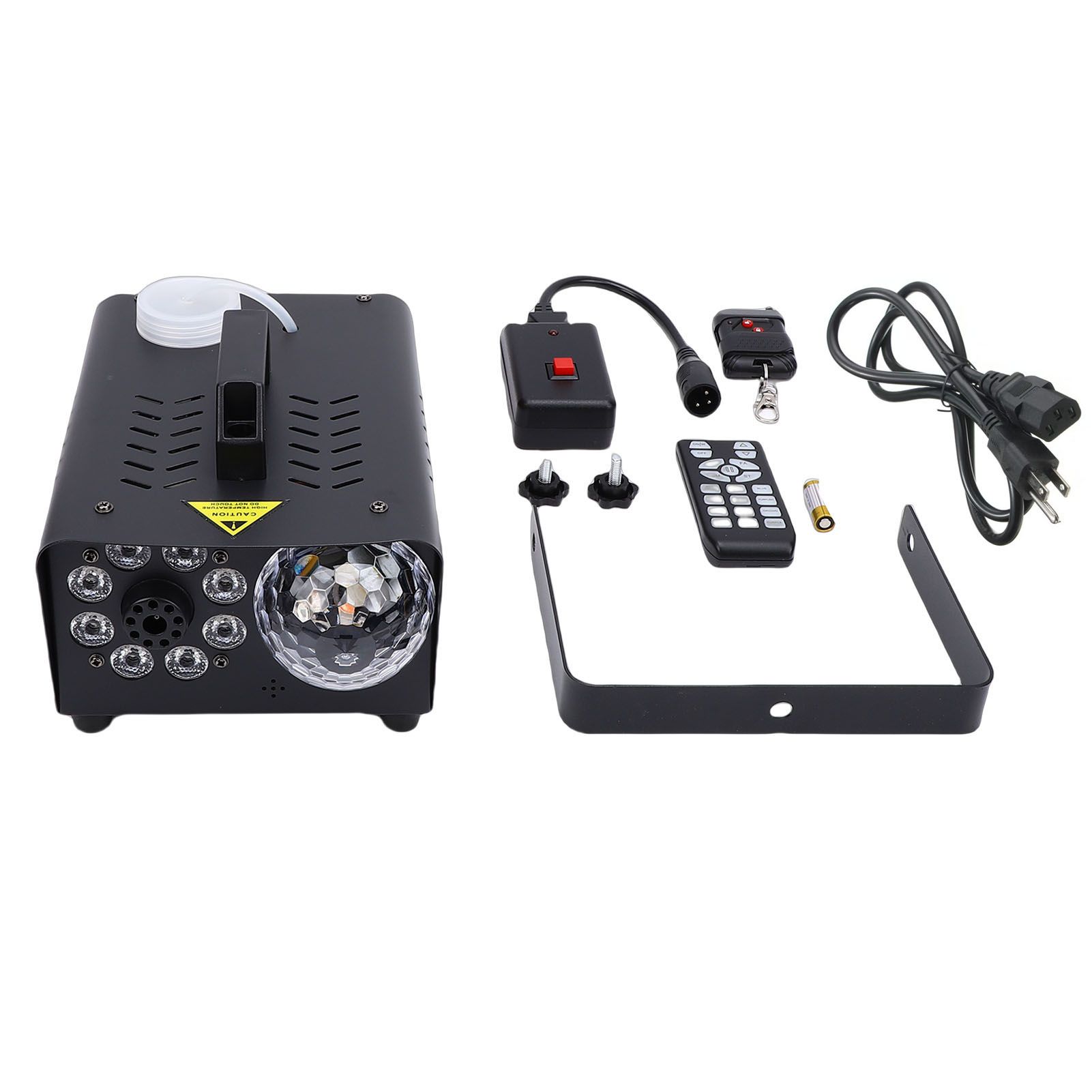 600W Fog Machine with Disco Ball LED Lights Auto Spray Wireless Remote Control view 3