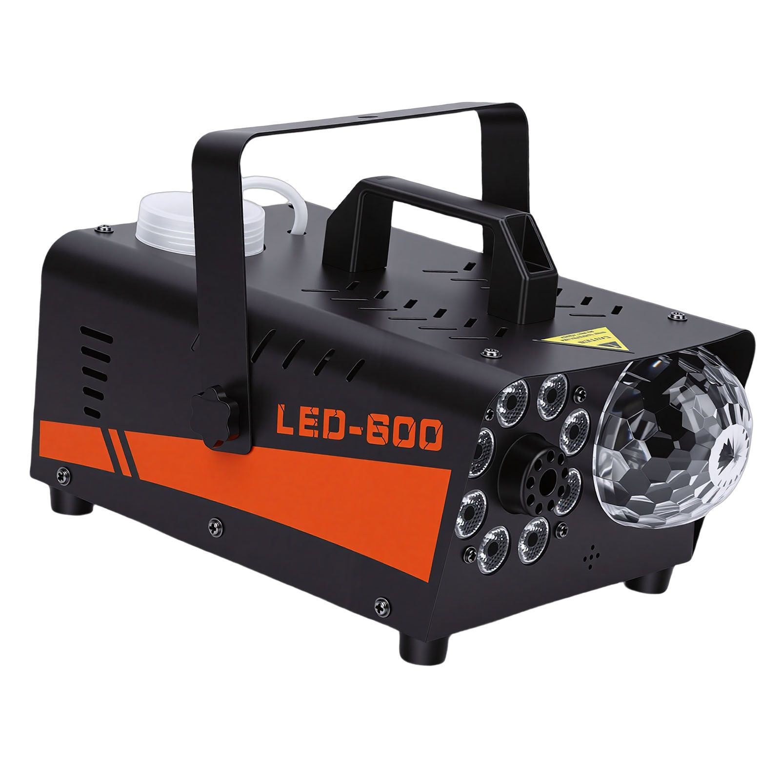 600W Fog Machine with Disco Ball LED Lights Auto Spray Wireless Remote Control view 12