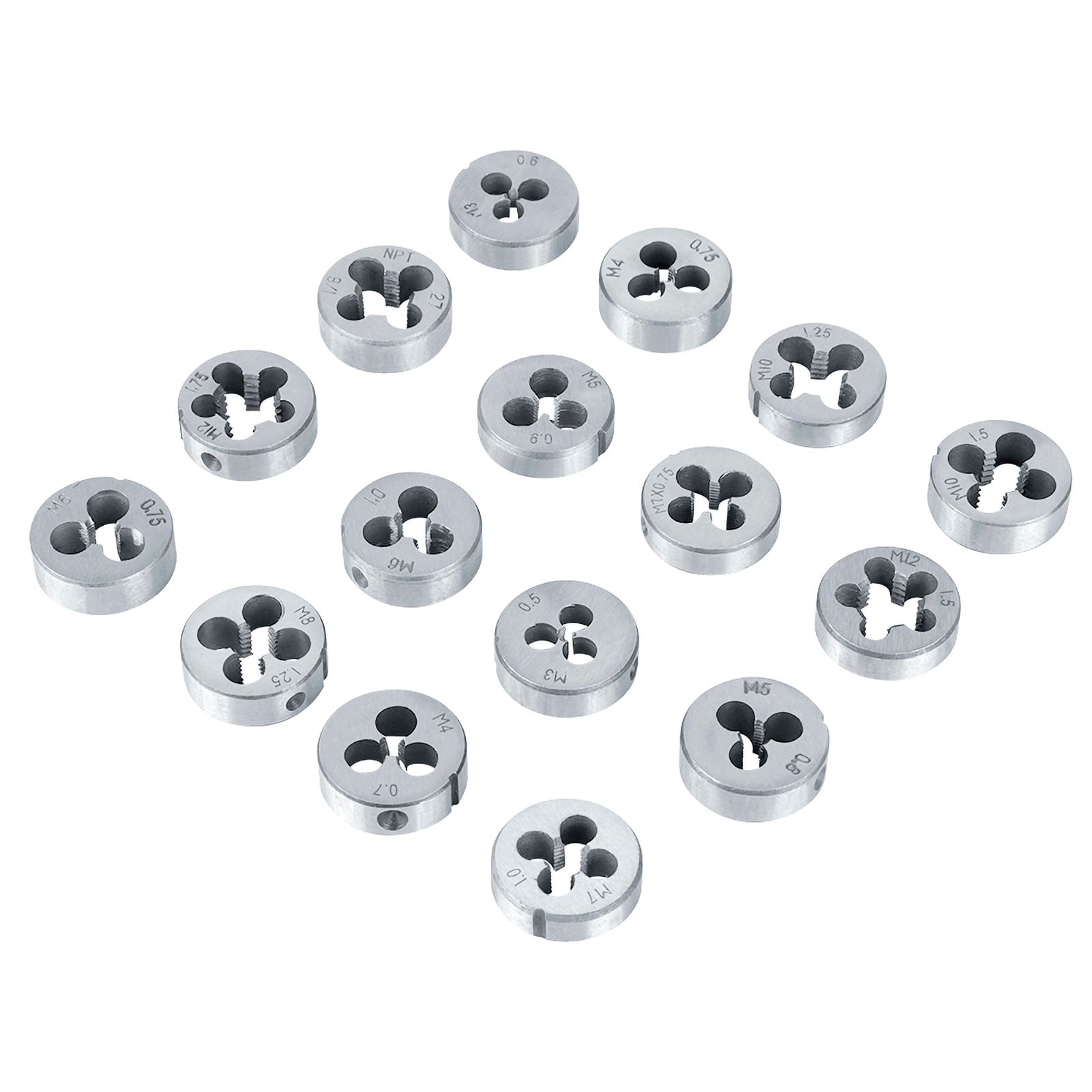 40Pcs M3-M12 Screw Nut Tap and Die Set with Wrenches and Thread Gauge Heavy view 9