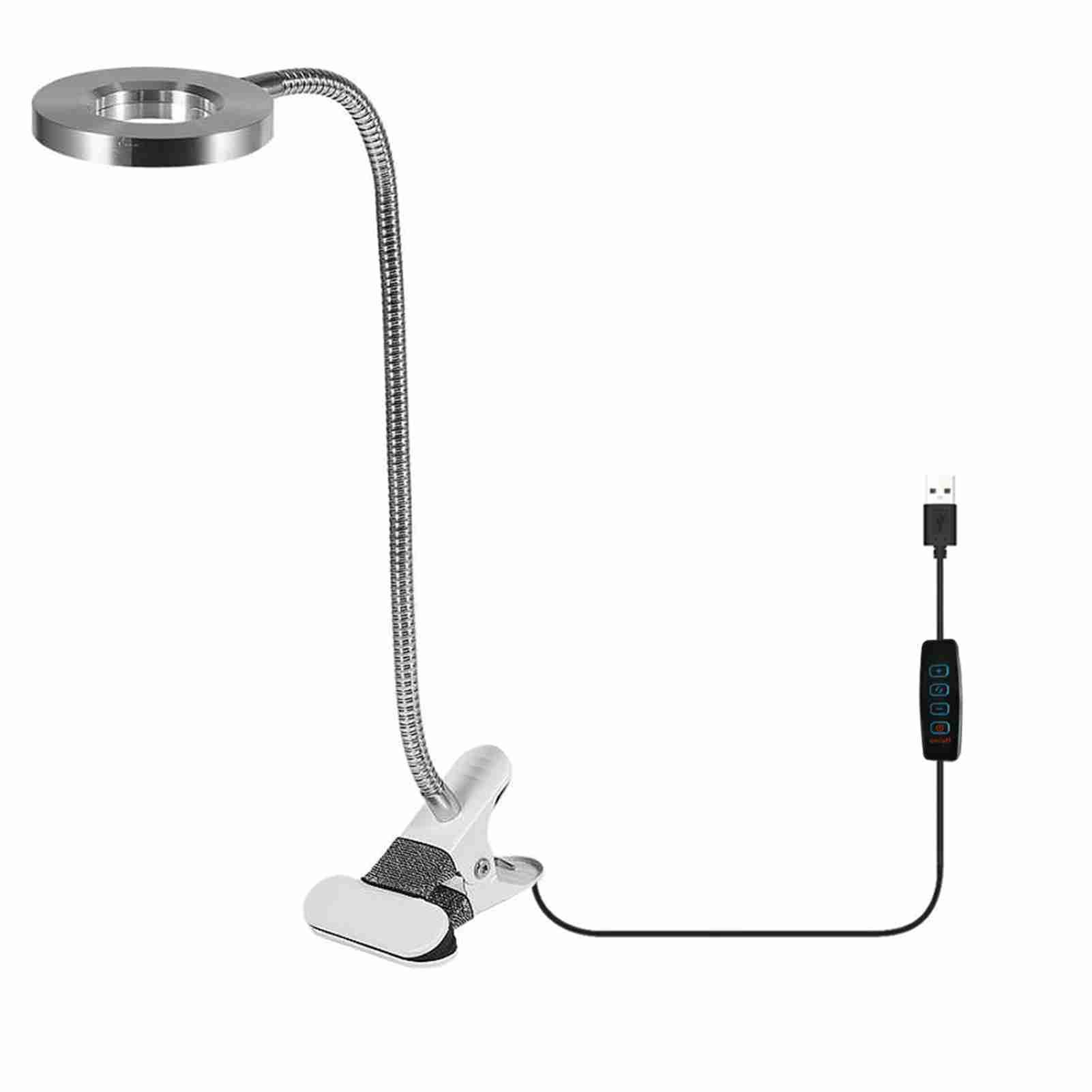 Clip-on Desk Lamp USB Table Lamp Eye Protection LED Light Bendable Flexible