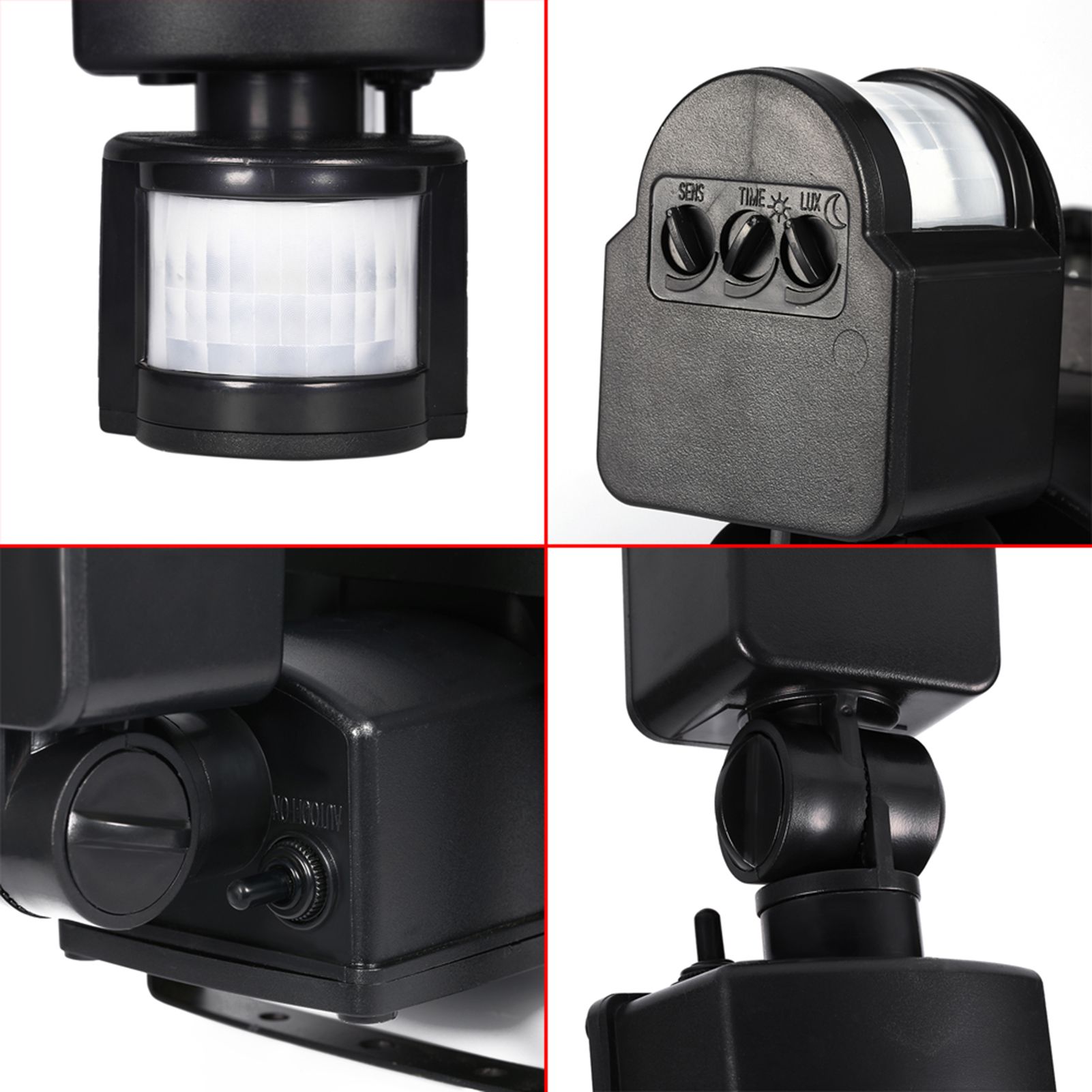 60 LED Motion Sensor Light Solar Powered Outdoor Garden Security Wall view 3