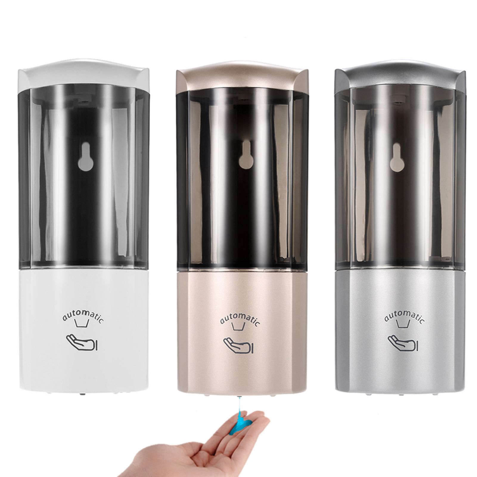 500ml Wall-mounted Single Bottle Automatic Soap Dispenser with IR Sensor view 3
