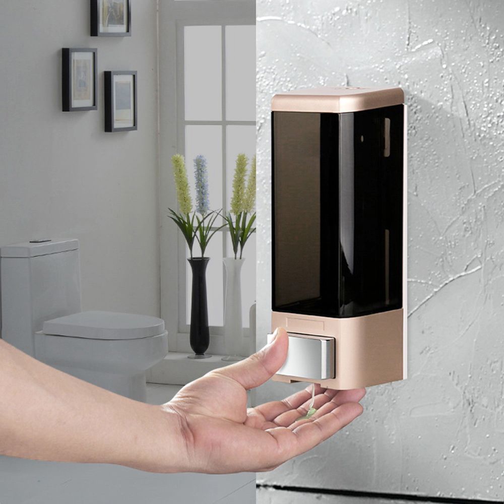 Manual Single Bottle Wall Mount Soap Dispenser 500ml Liquid Hand Cleanser