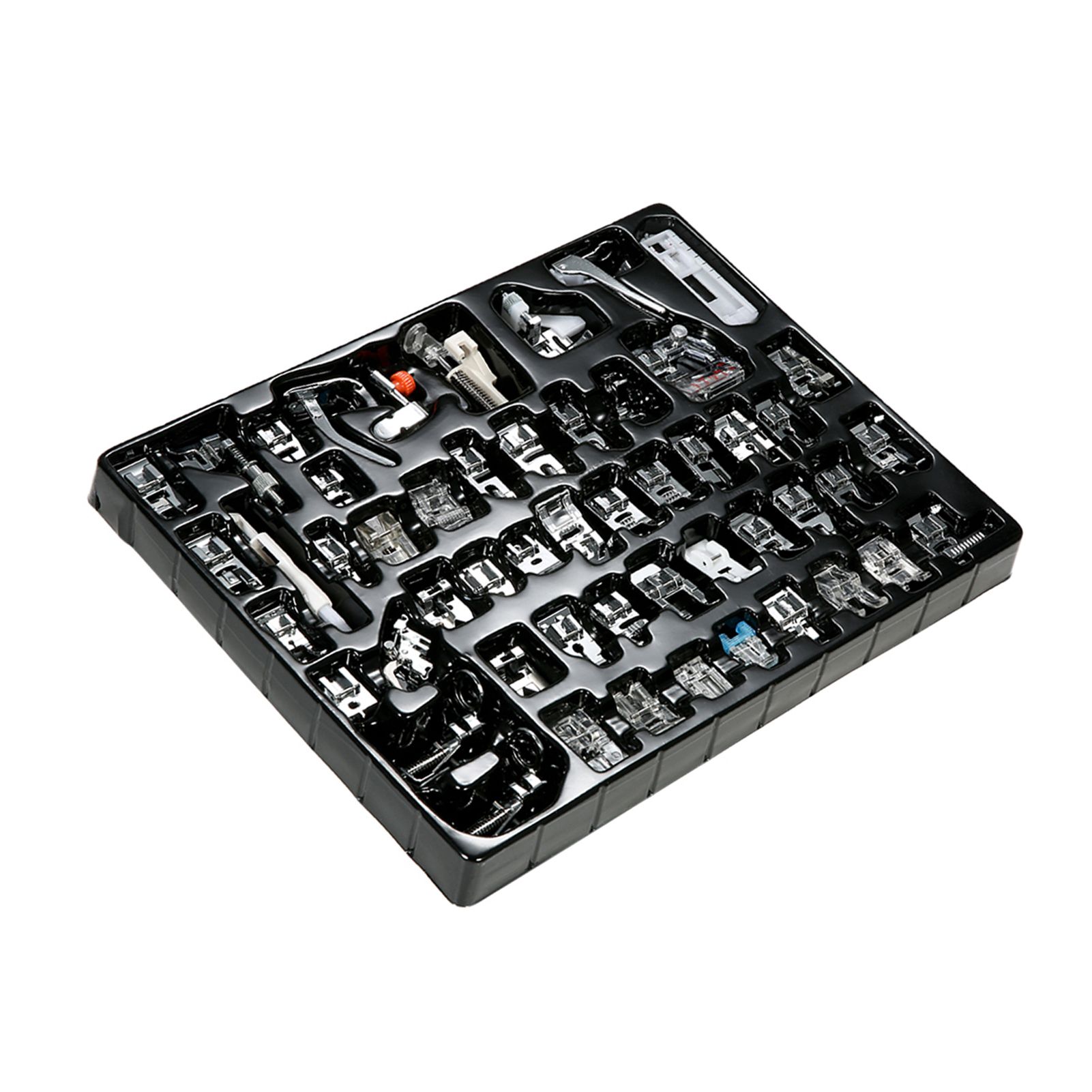 52pcs Professional Sewing Machine Presser Feet Kit Compatible Set for Low view 2