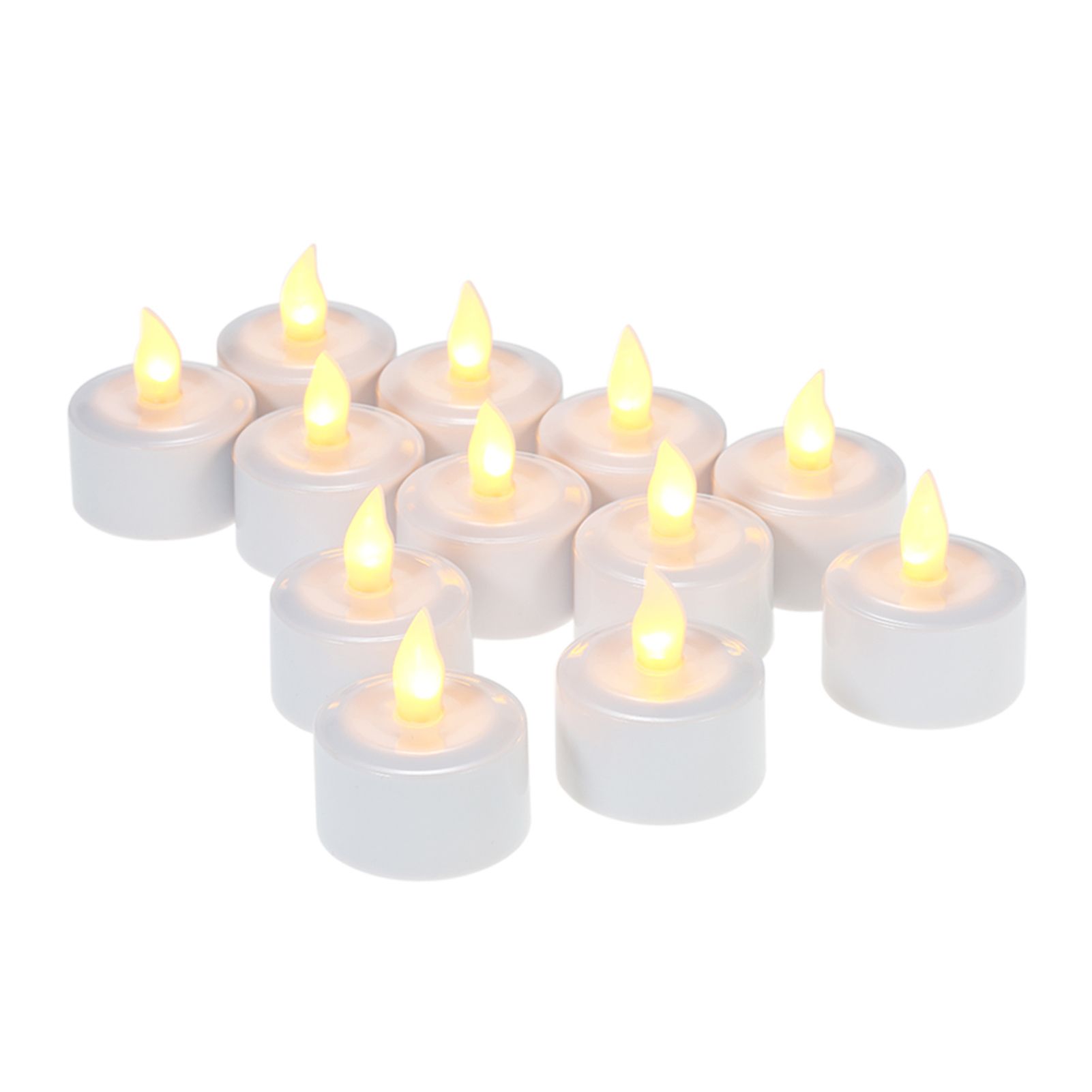 Rechargeable LED Flickering Flameless Candles Tealight Candles Lights with view 3