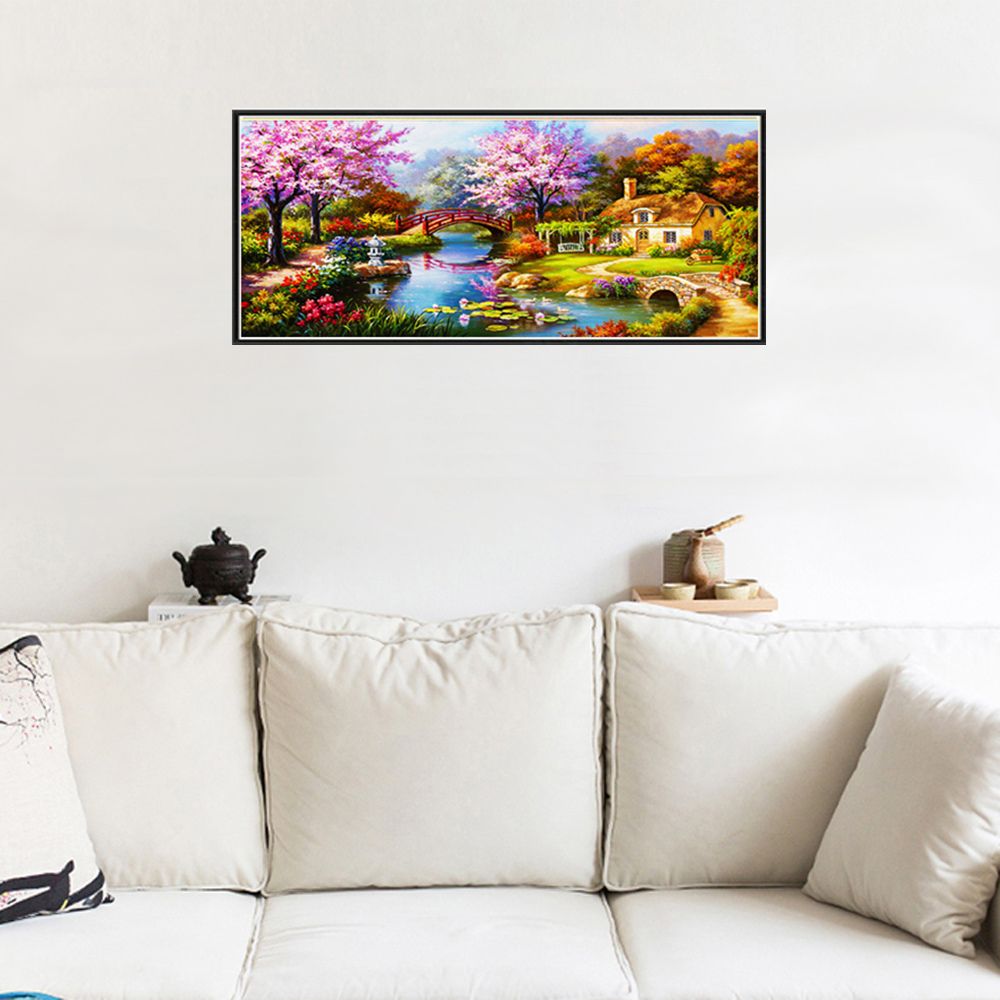 31 * 15 inches / 79 * 38cm DIY 5D Diamond Painting Kit Scenery Pattern view 2
