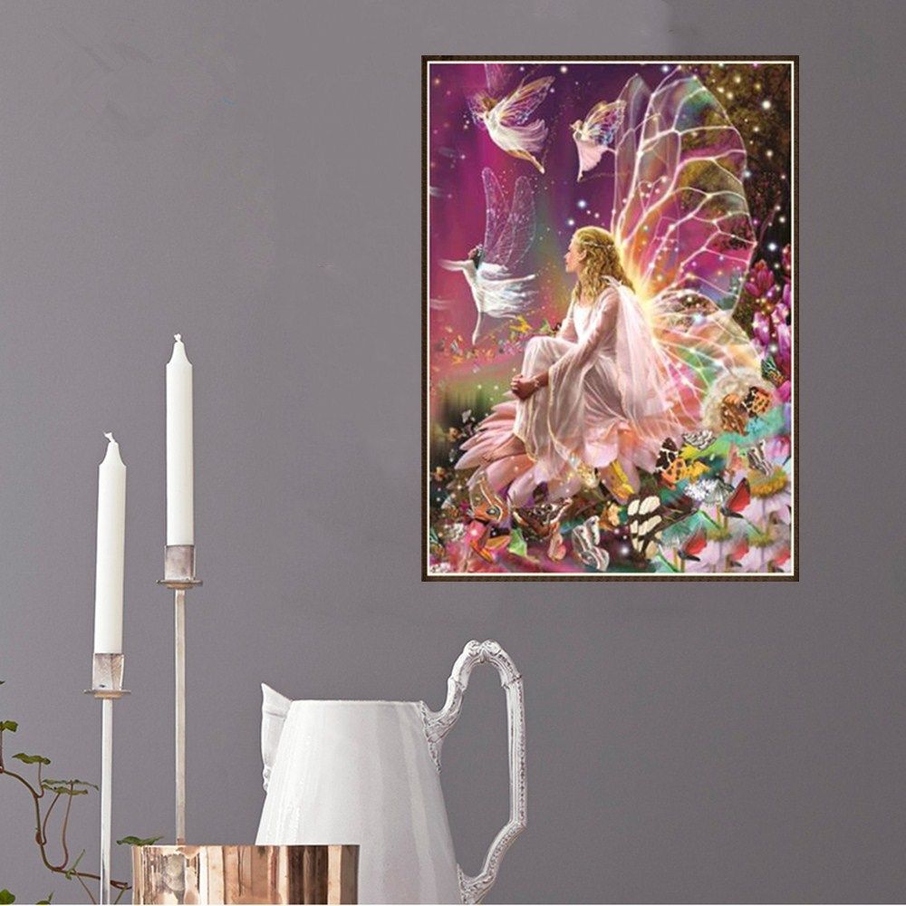 12 * 16 inches/30 * 40cm DIY 5D Diamond Painting Kit Fairy Resin Rhinestone view 4