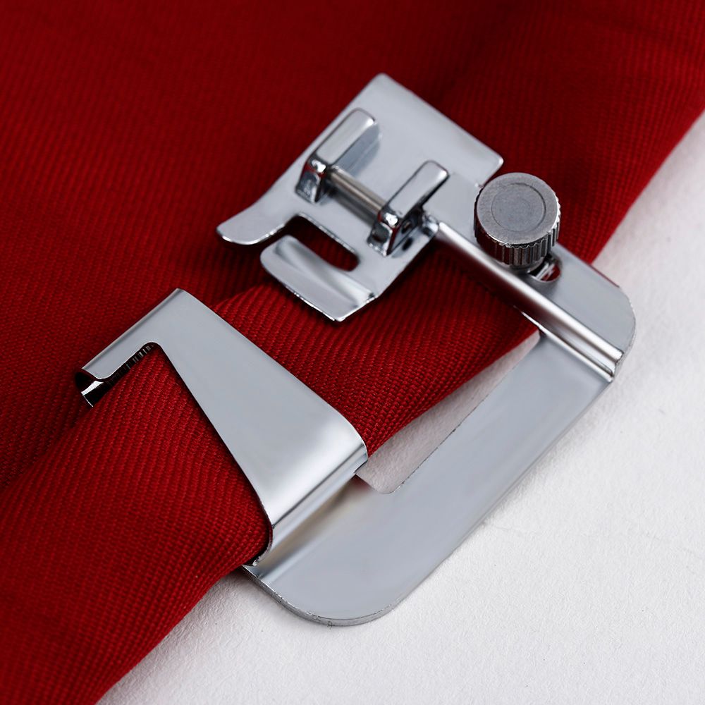 3Pcs Wide Foot Set Hemmer Adjustable Rolled Hem Snap-On Presser For Domestic