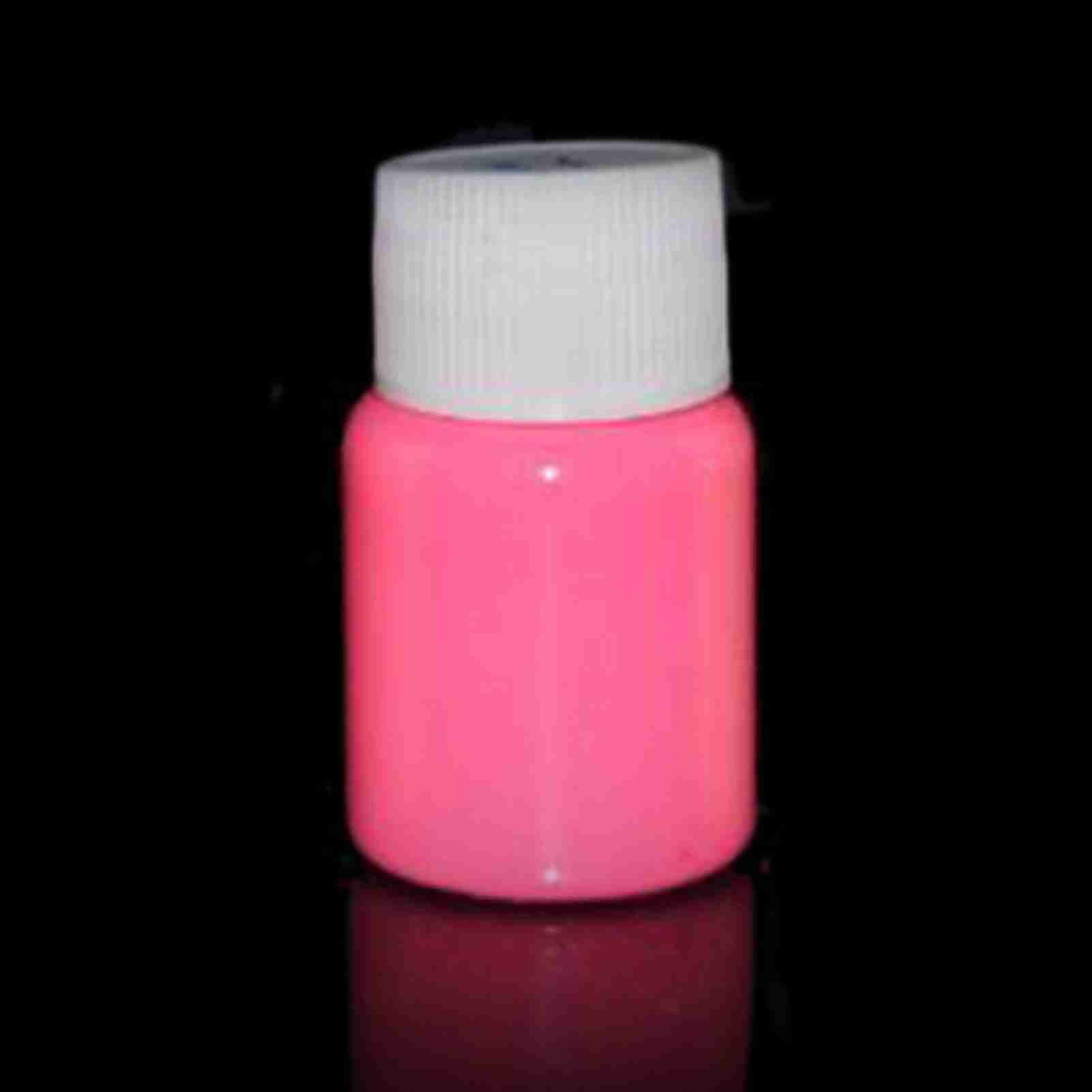 20g Glow in the Dark Fluorescent Colorful Acrylic Luminous Paint Bright view 3
