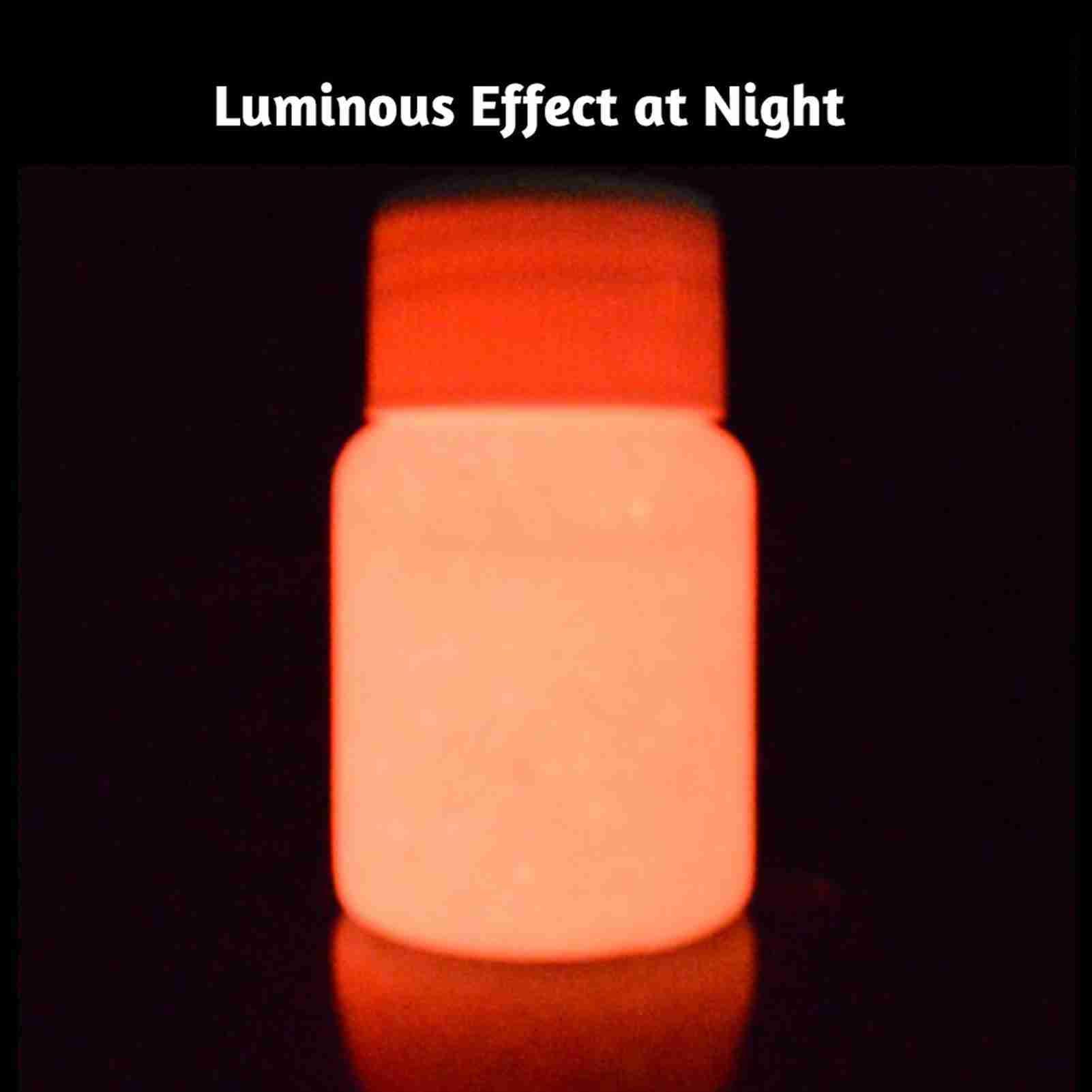 20g Glow in the Dark Fluorescent Colorful Acrylic Luminous Paint Bright view 5