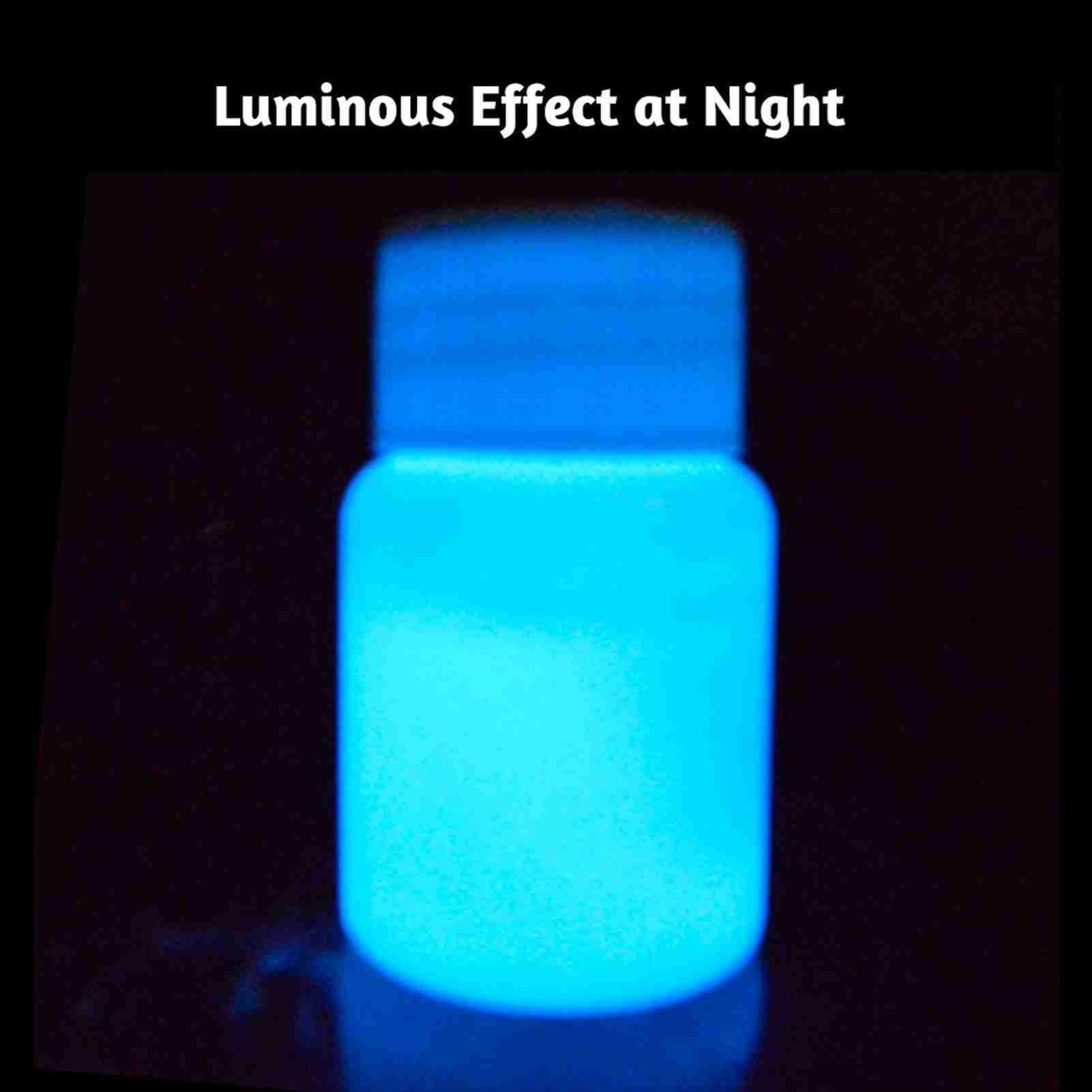 20g Glow in the Dark Fluorescent Colorful Acrylic Luminous Paint Bright view 3
