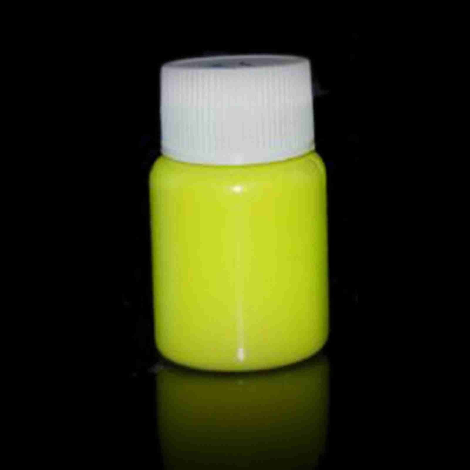 20g Glow in the Dark Fluorescent Colorful Acrylic Luminous Paint Bright view 3