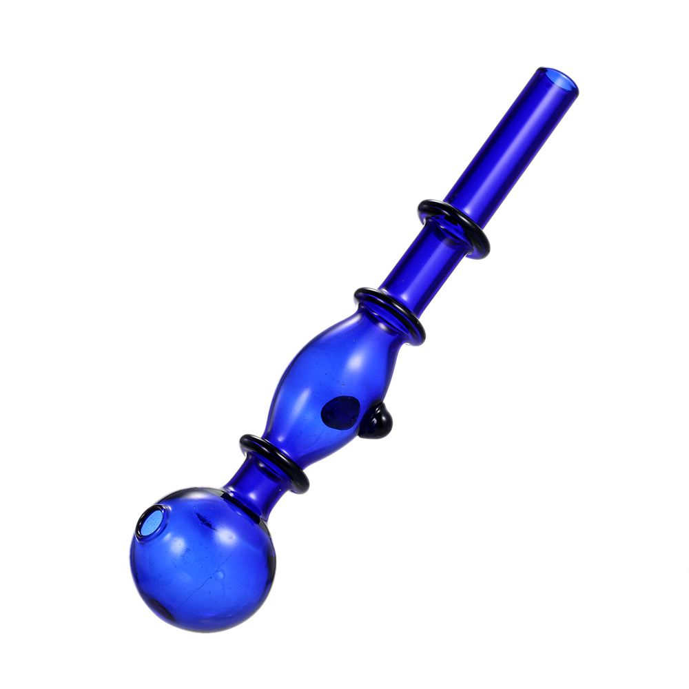 Transparent Tobacco Smoking Pipe Holder Oil Burner Glass Pipe Glassware Hookah view 2