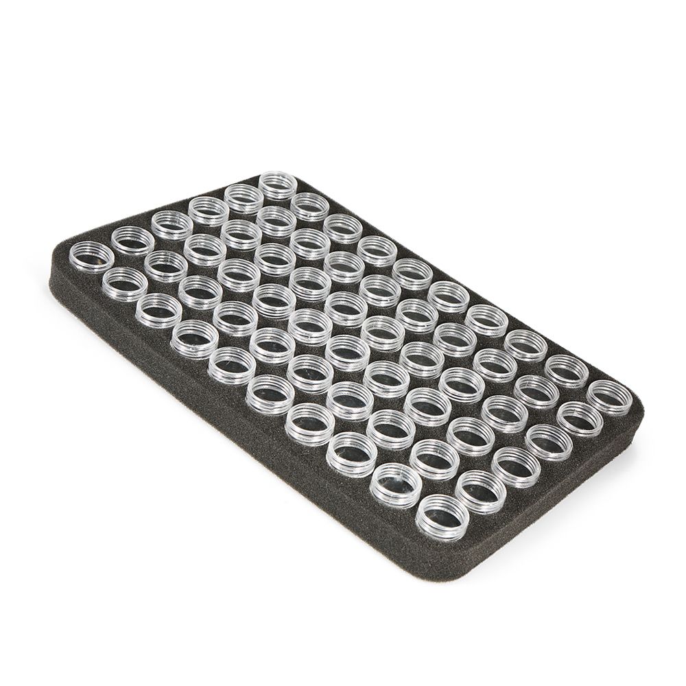60-Bottles Diamond Painting Box Shockproof Drop-proof Double-Zipper Closure