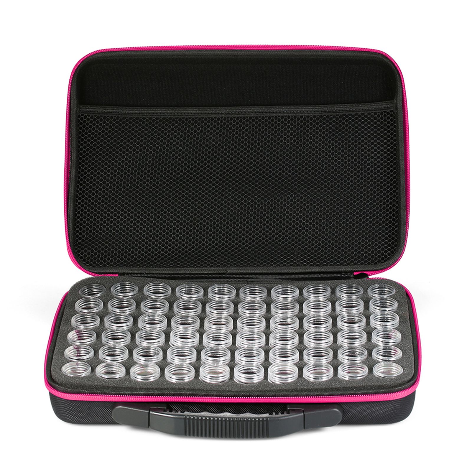 60-Bottles Diamond Painting Box Shockproof Drop-proof Double-Zipper Closure view 2