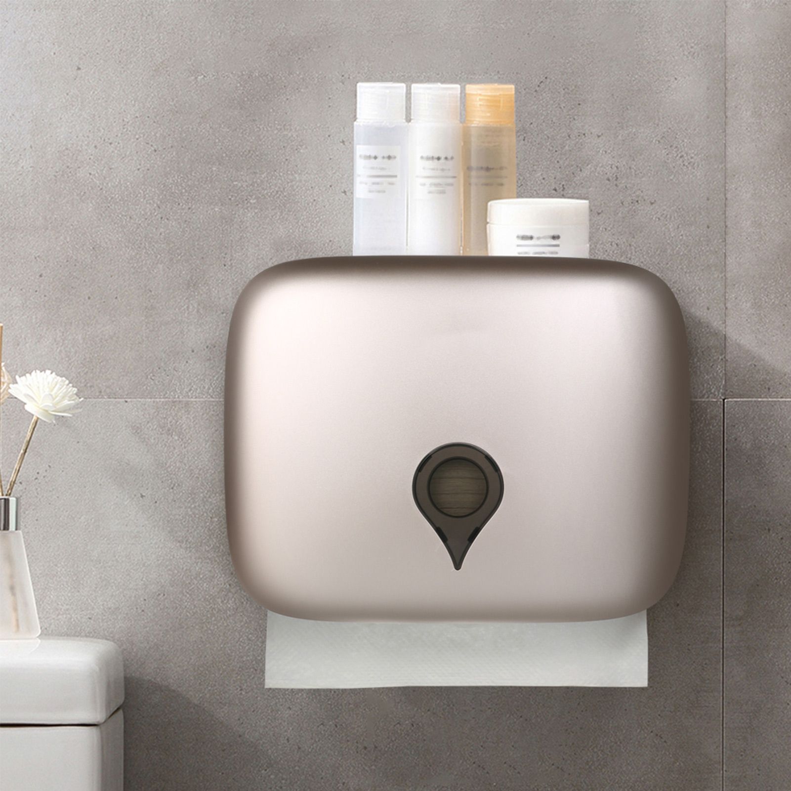 Wall Mounted C-fold Hand Towel Dispenser Waterproof Toilet Paper Tissue view 9