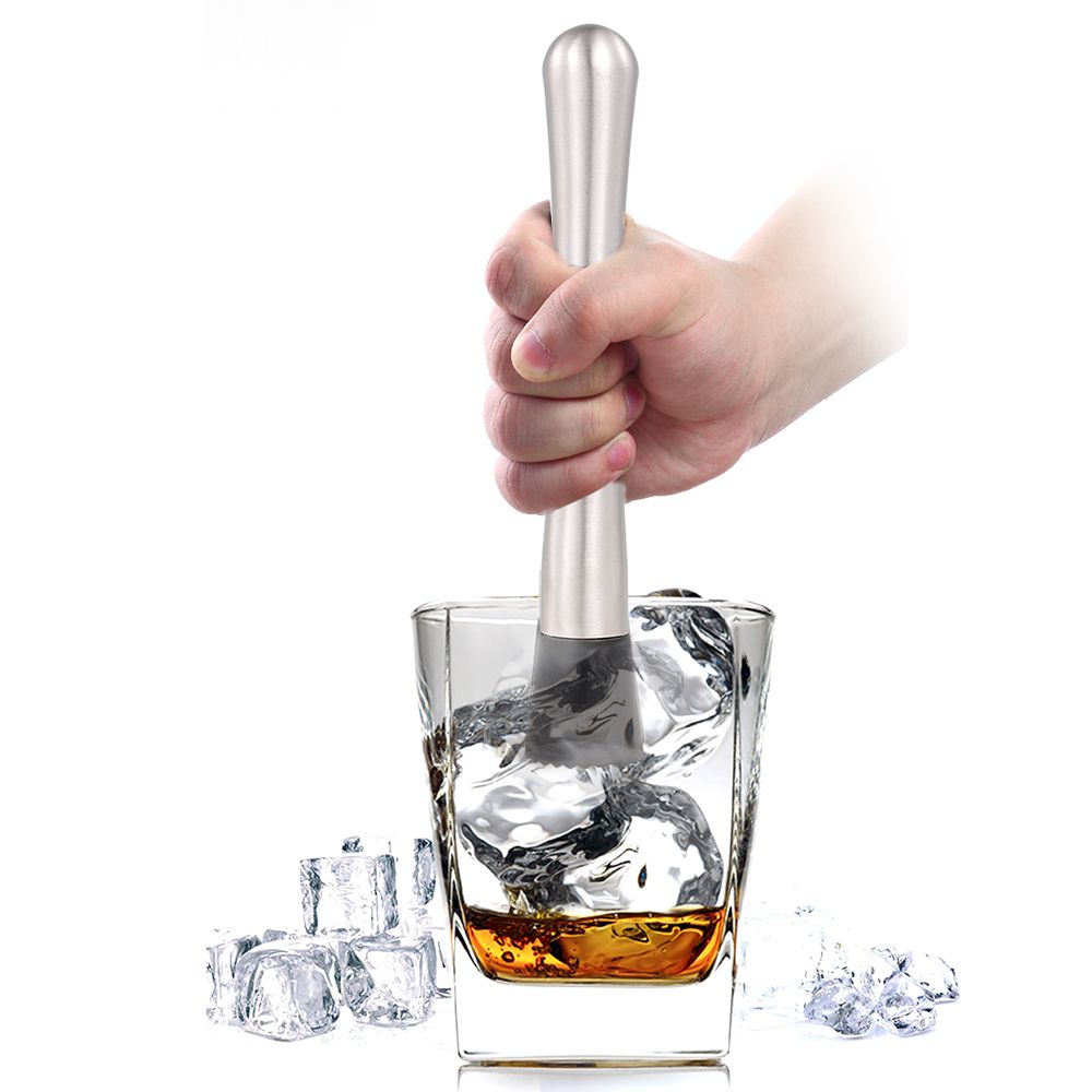 Stainless Steel Drink Muddler Cocktail Muddler Bar Tool for Serving Kitchen view 3