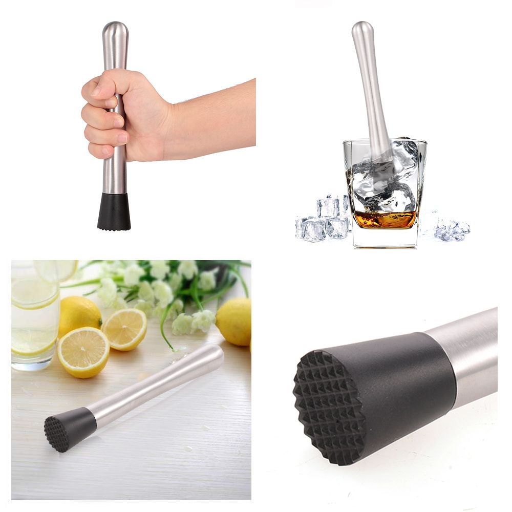 Stainless Steel Drink Muddler Cocktail Muddler Bar Tool for Serving Kitchen view 6