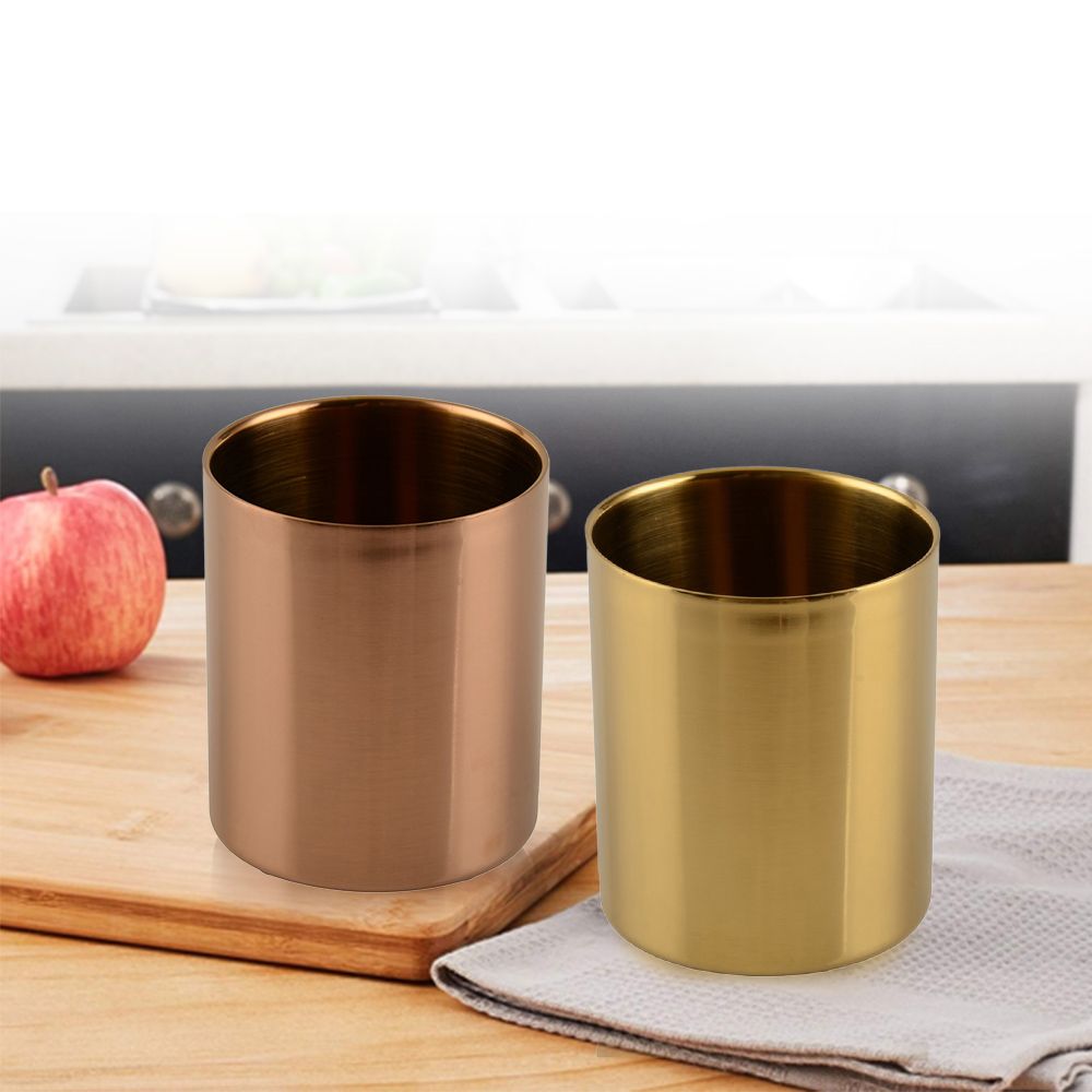 Stainless Steel Cups 400ml Pint Drinking Cups Metal Drinking Glass Single Wall view 2