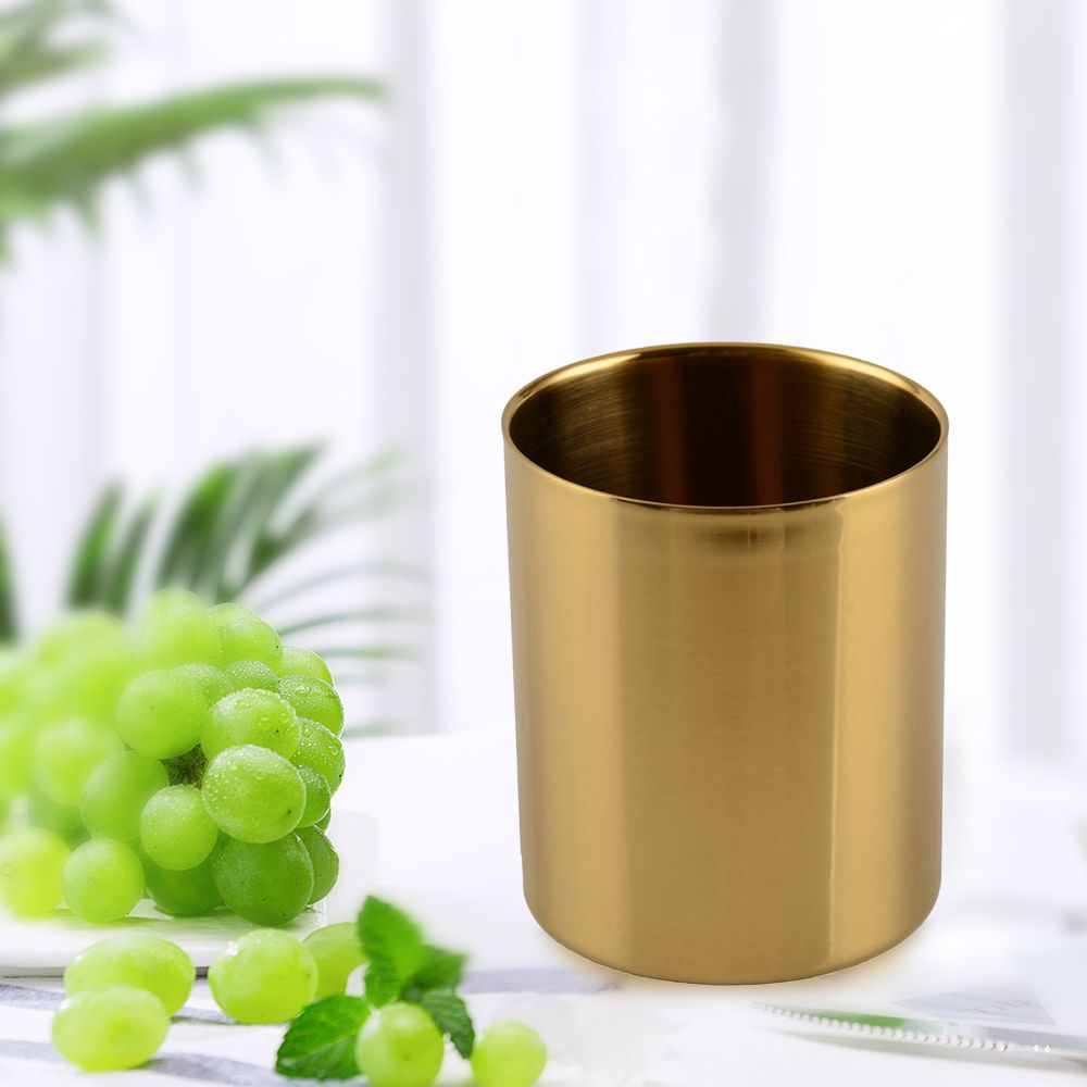 Stainless Steel Cups 400ml Pint Drinking Cups Metal Drinking Glass Single Wall view 3
