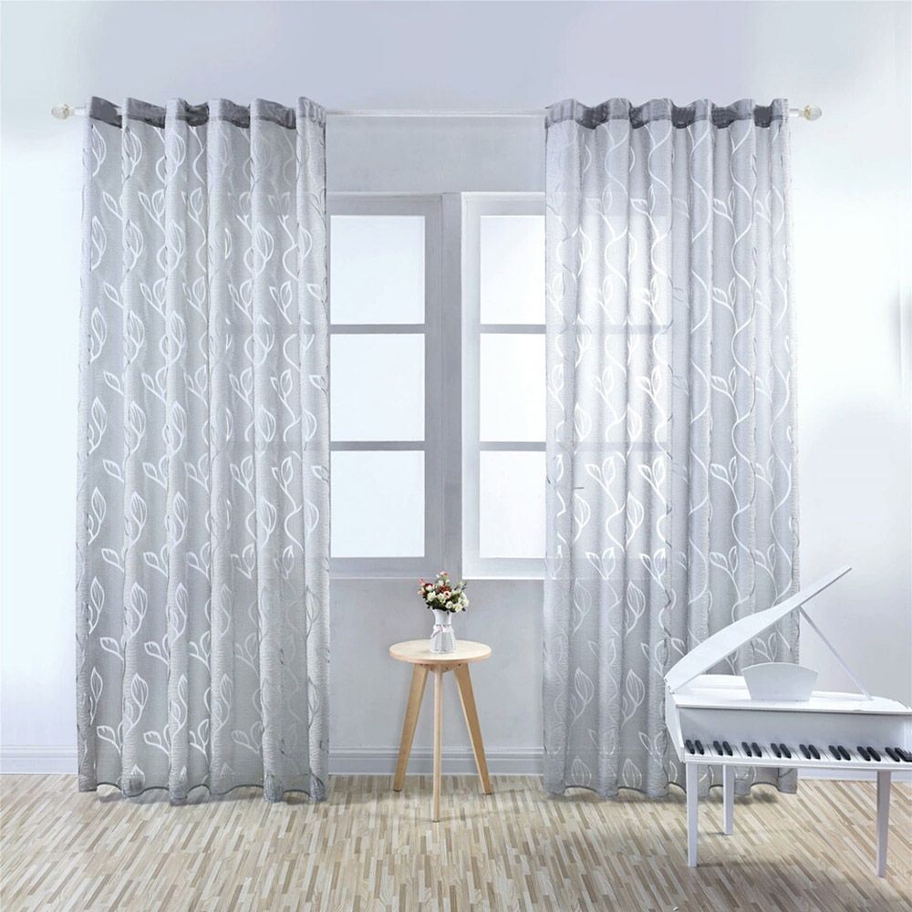 1PCS Curtains Semi-shading Sliding Patio Door Curtain for Living Room Window view 2