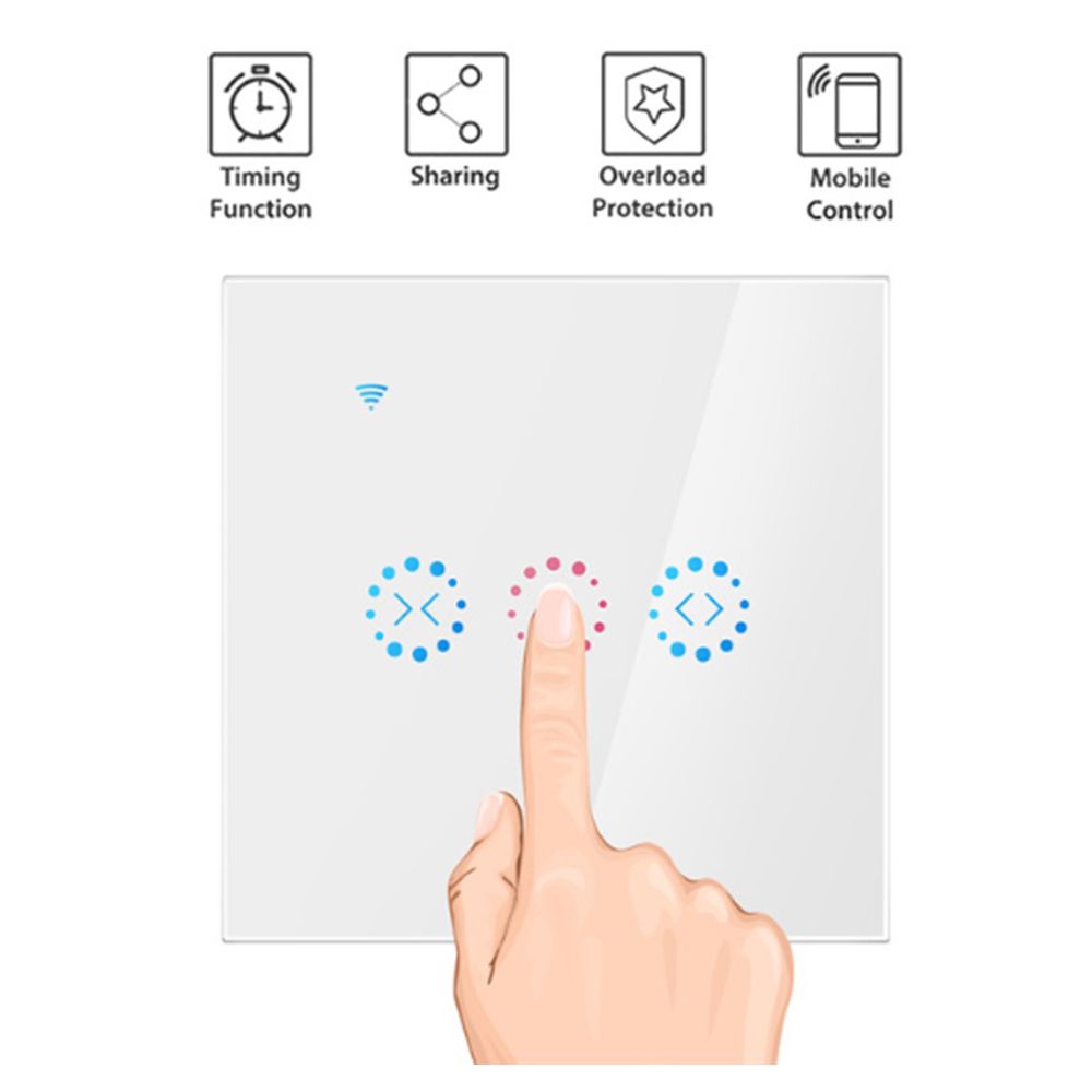 Curtain Switch Smart Wifi Remote Garage Doors Control Touched Switch Curtain view 2