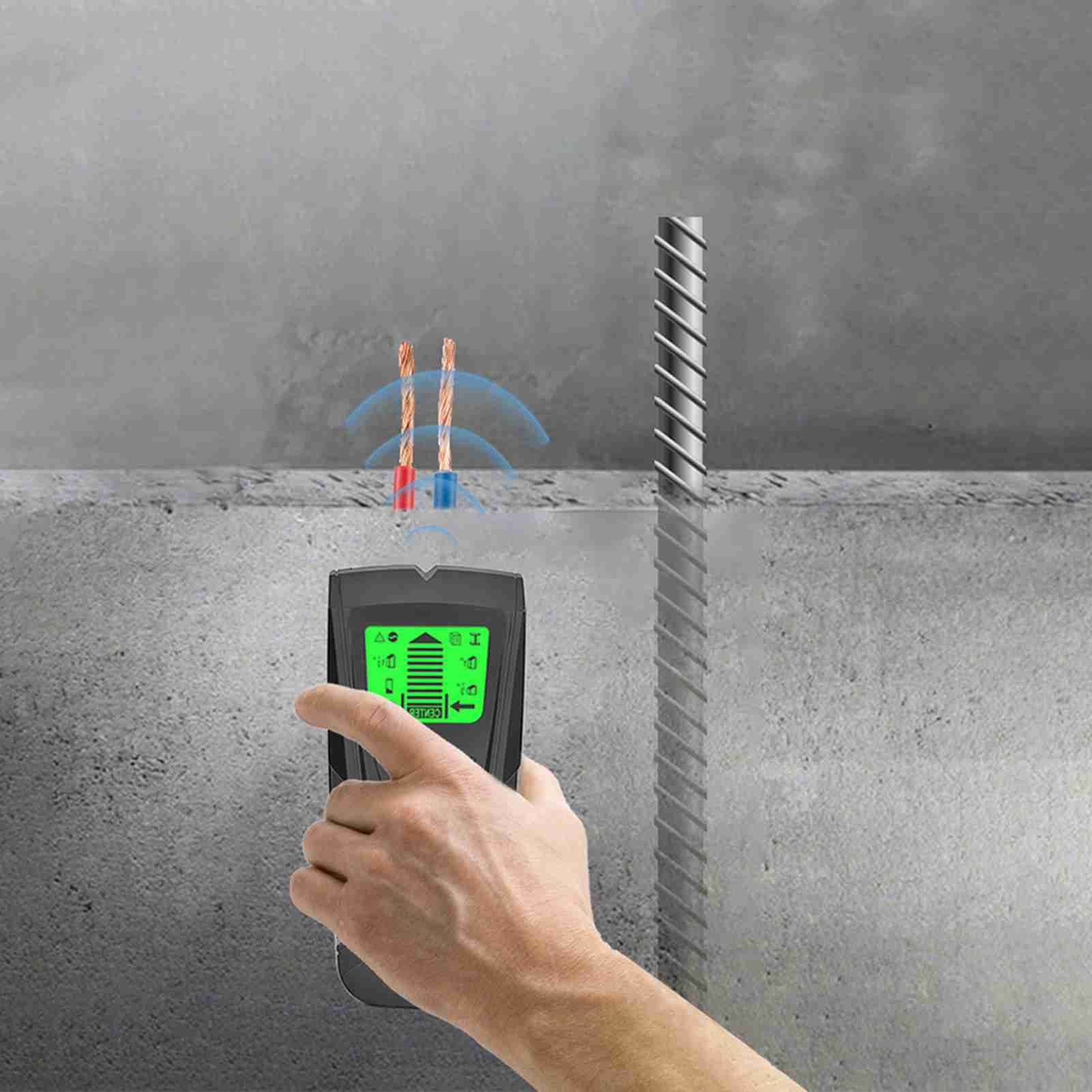 Metal Detector 3 In 1 LCD Display Live Wire Detector with Automatic Correction view 3