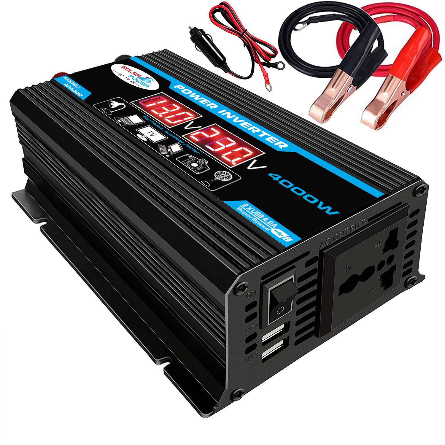 Modified Sine Wave Inverter High Frequency 4000W Peak Power Watt Power view 2