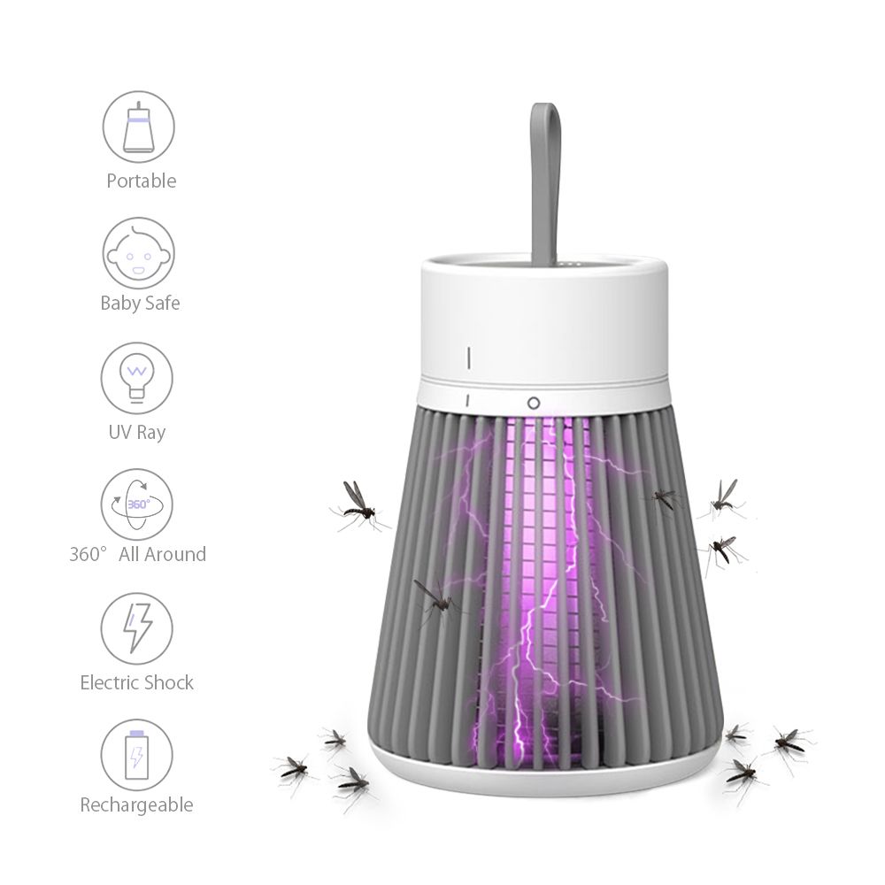 Electric Mosquito Lamp Portable Mosquitoes Trap with UV Ray & Electric Shock view 2