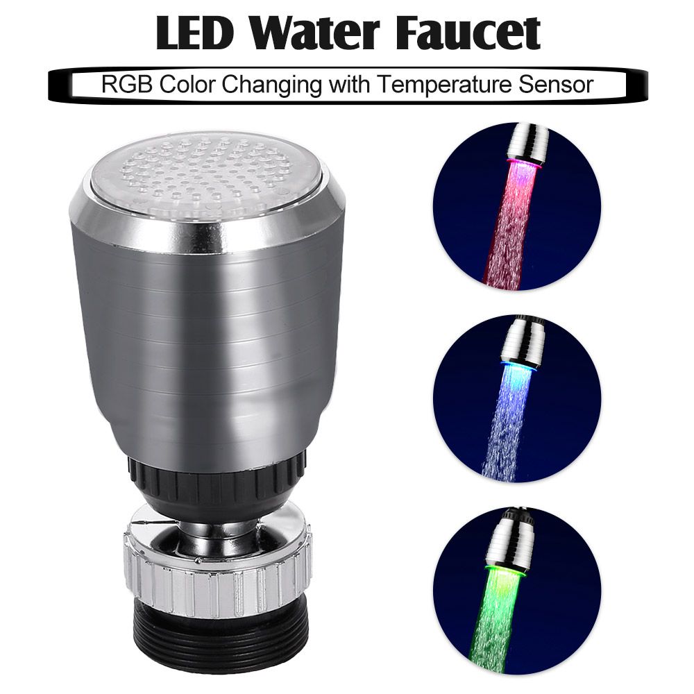 LED Water Faucet Light Water Stream Movable Water Faucet RGB Colors Changing view 3
