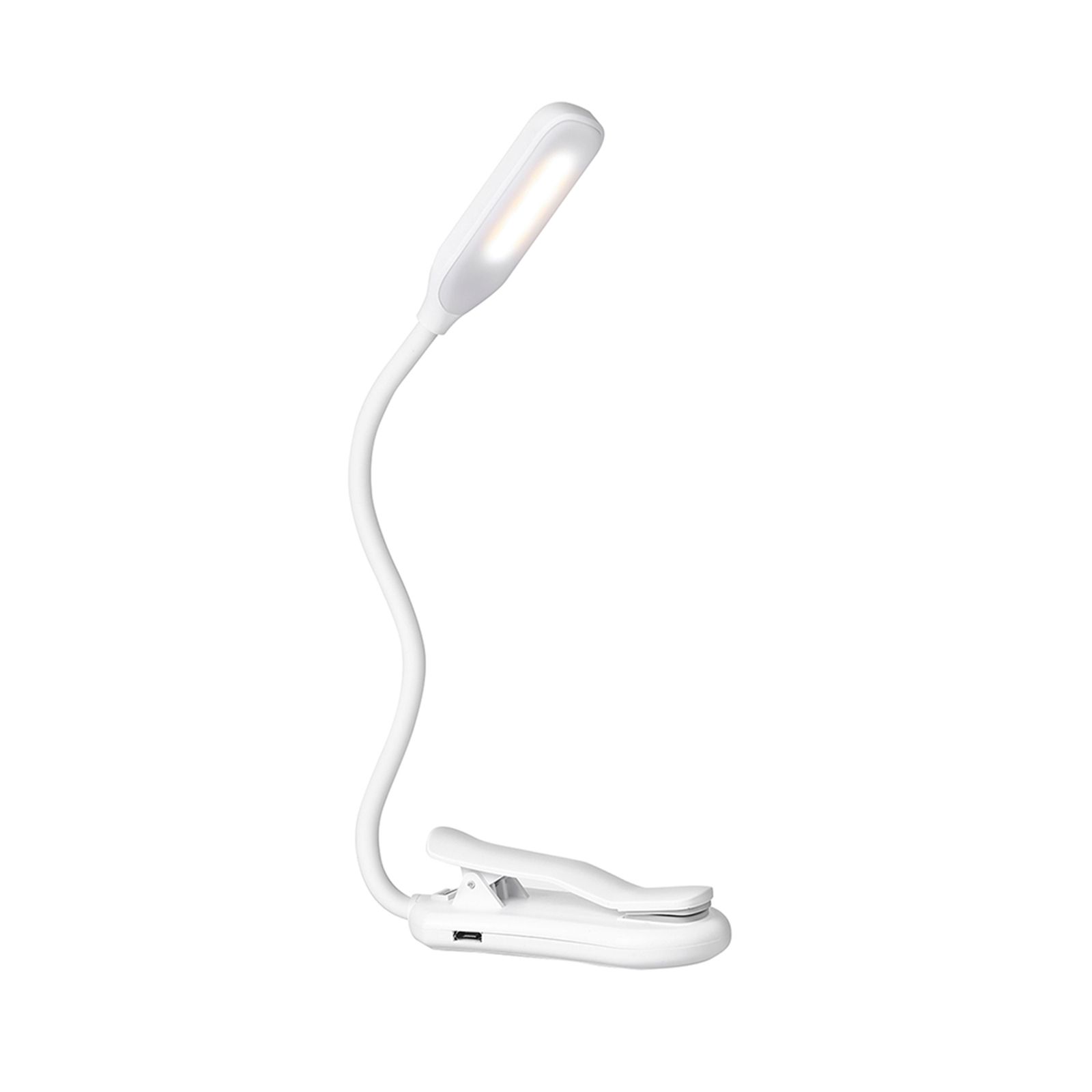 Clip on Book Ligh Reading Light 7 LED with 3 Brightness USB Rechargeable