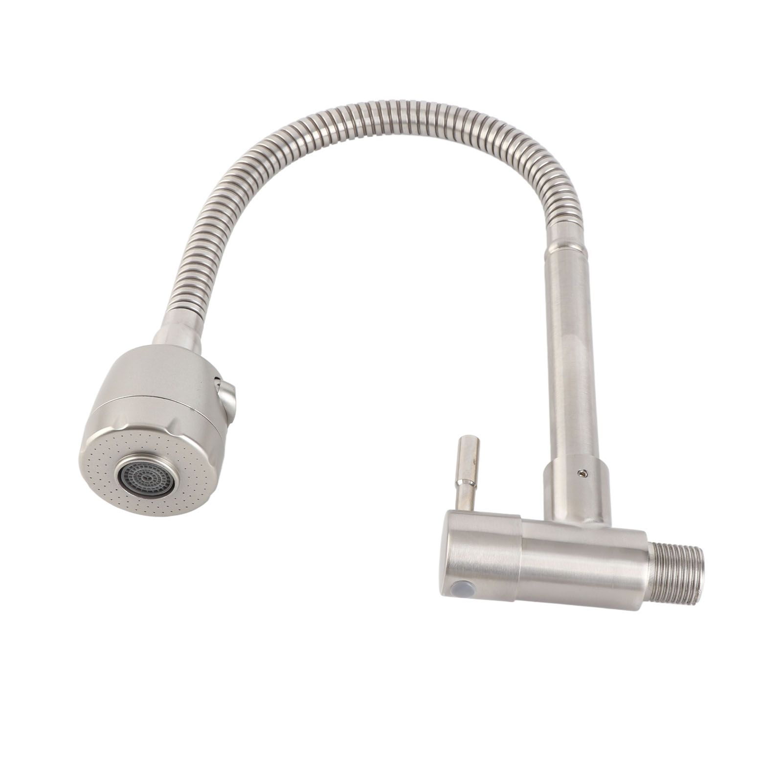 Sink Faucet G1/2 In 360° Swivel Wall Mounted Stainless Steel Single Handle view 11