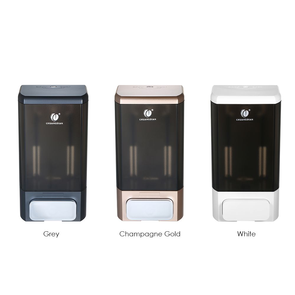 CHUANGDIAN Manual Soap Dispenser Wall Mounted 1000ml/ 33.8oz Liquid Shampoo — image 1