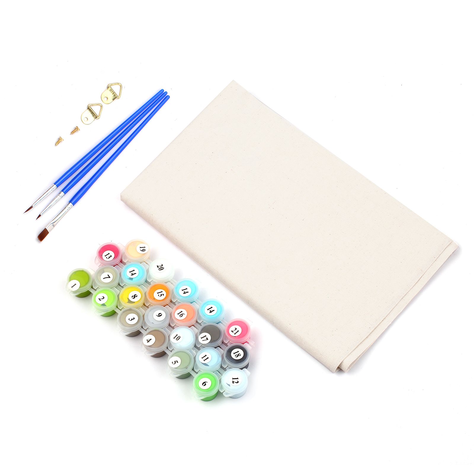 DIY Canvas Oil Painting Paint by Numbers Frameless Painting Kit Drawing