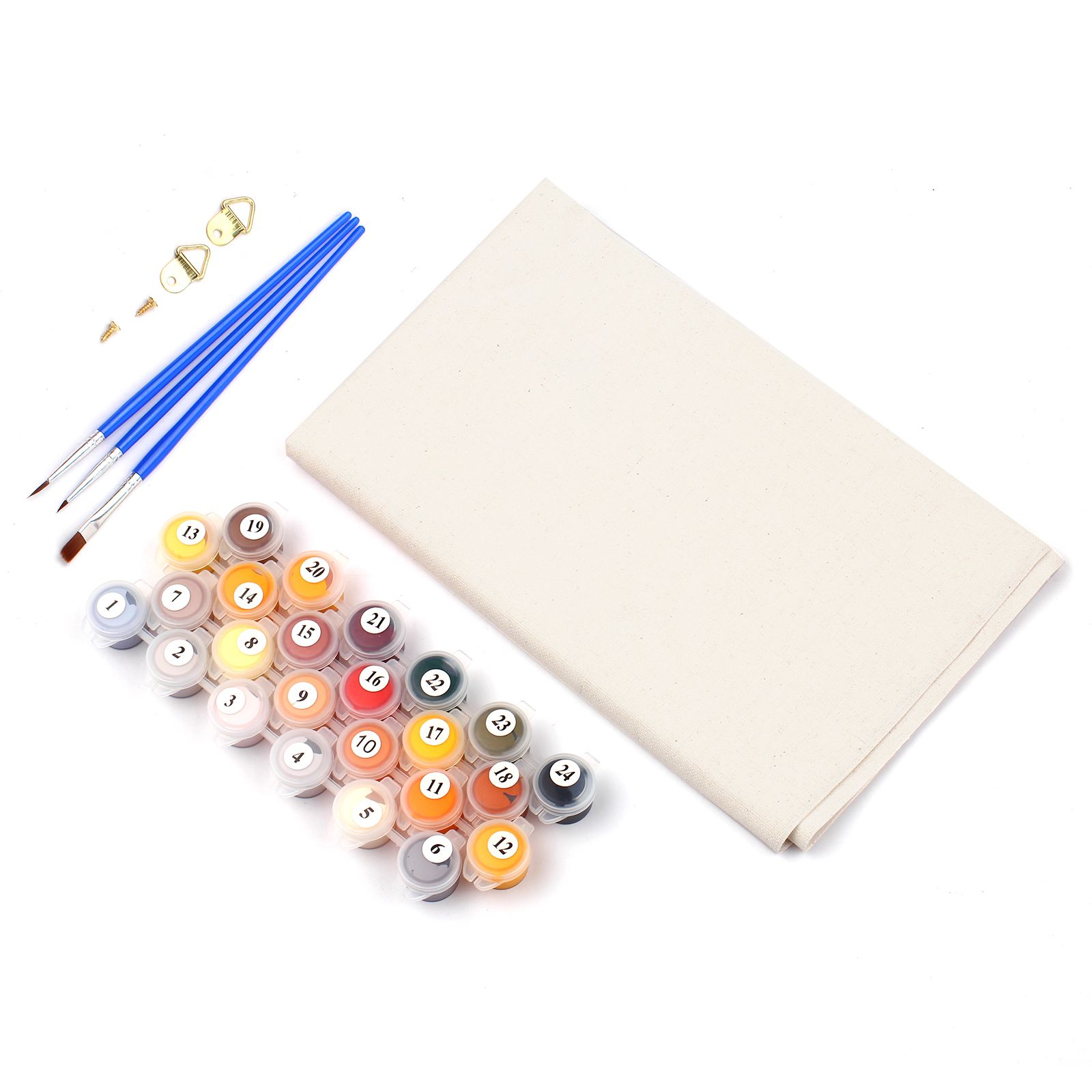 DIY Canvas Oil Painting Paint by Numbers Frameless Painting Kit Drawing view 3