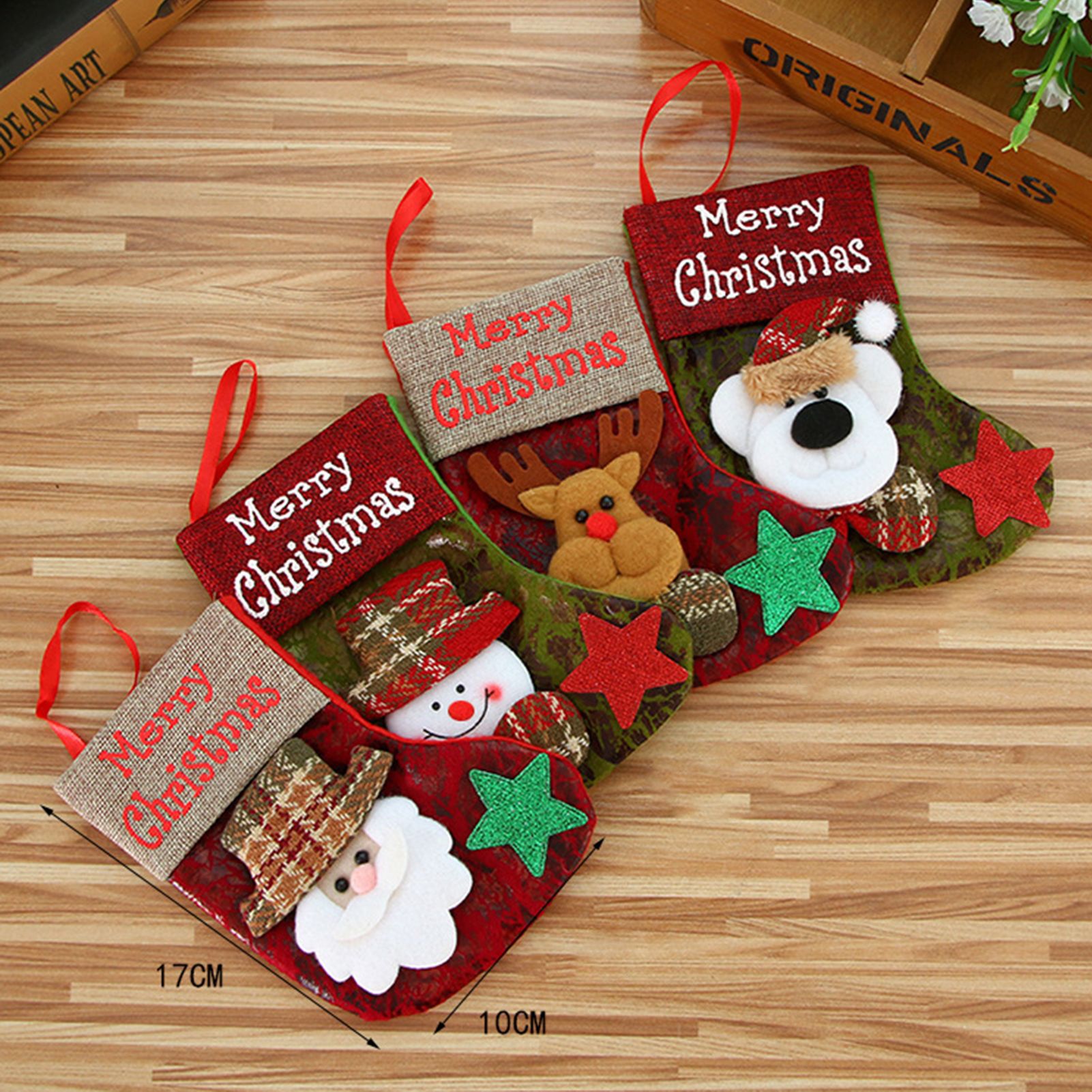 Christmas Stocking,4 Pack Classic Christmas Stocking view 2