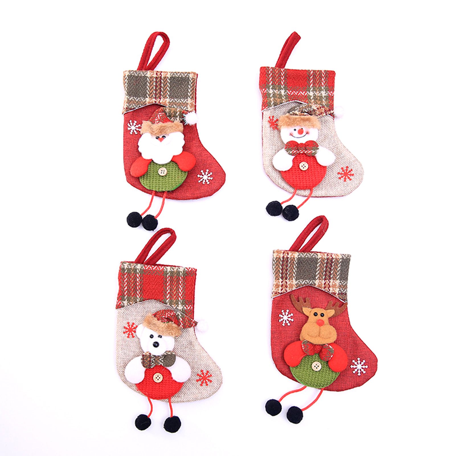 Christmas Stocking,4 Pack Classic Christmas Stocking view 2
