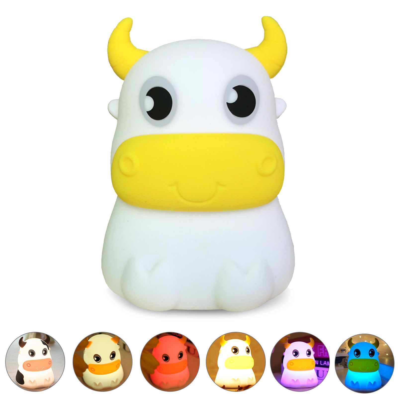 Night Light for Kids Cute Night Light Portable 7-Color Touching Control view 3