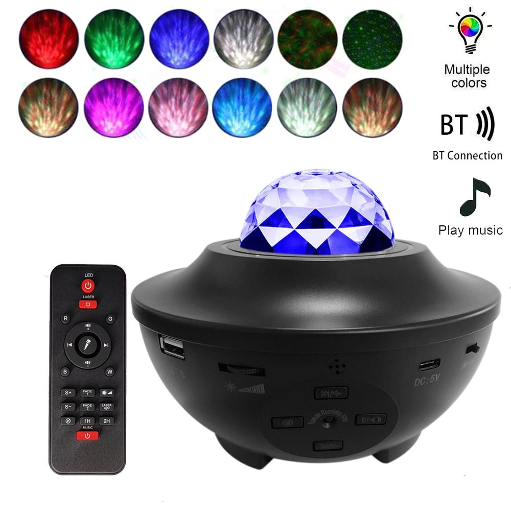 Starry Projector Light Led Night Lamp with Remote Control Romantic Starlit view 3