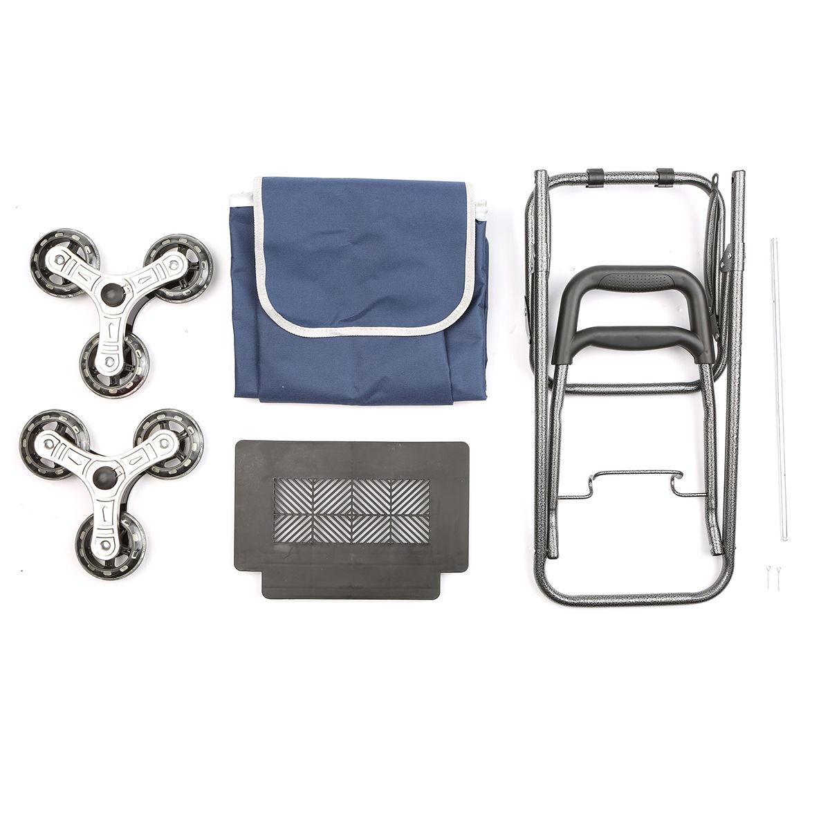 Folding Shopping Bag Cart Grocery Shopping Foldable Cart Stair Climber