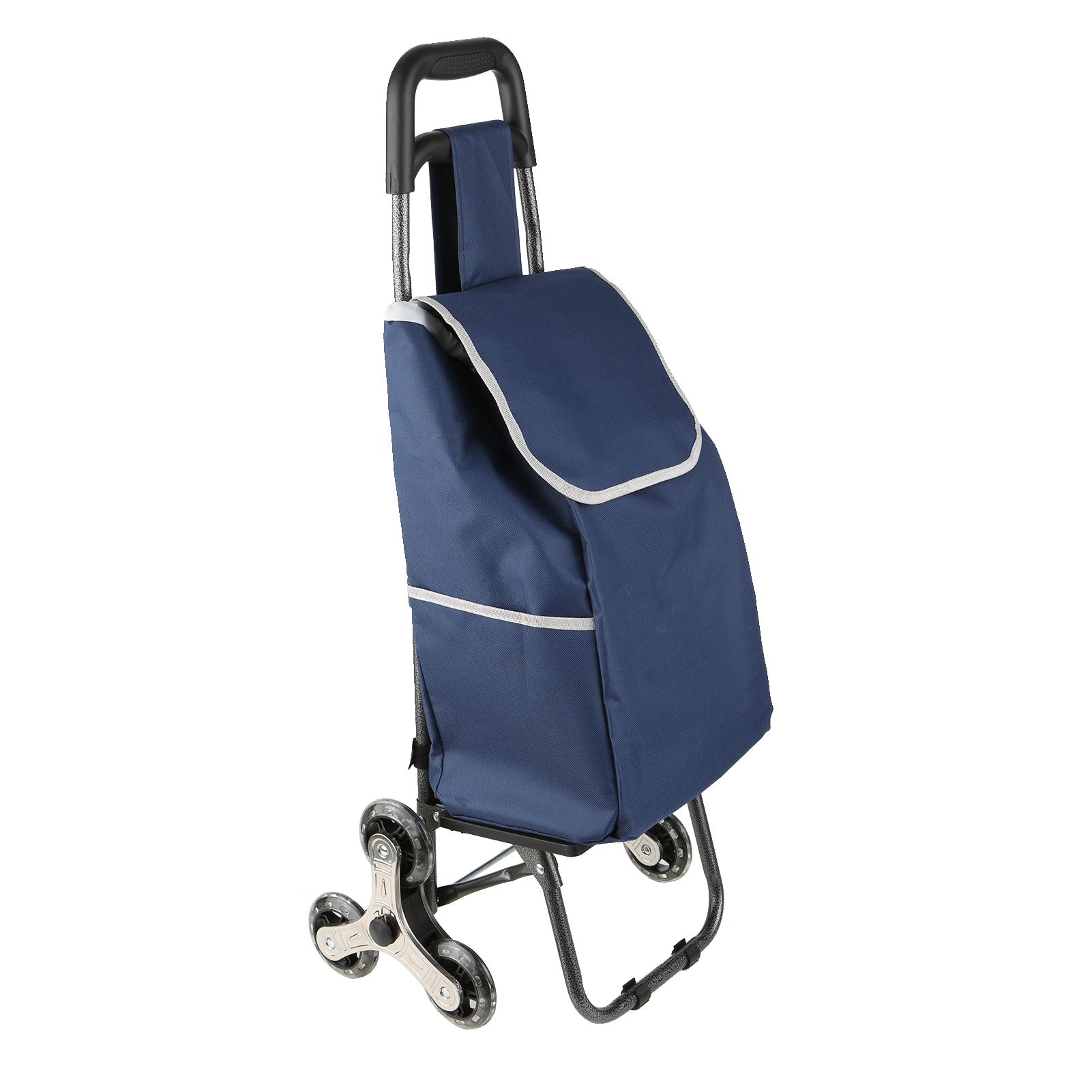 Folding Shopping Bag Cart Grocery Shopping Foldable Cart Stair Climber view 2