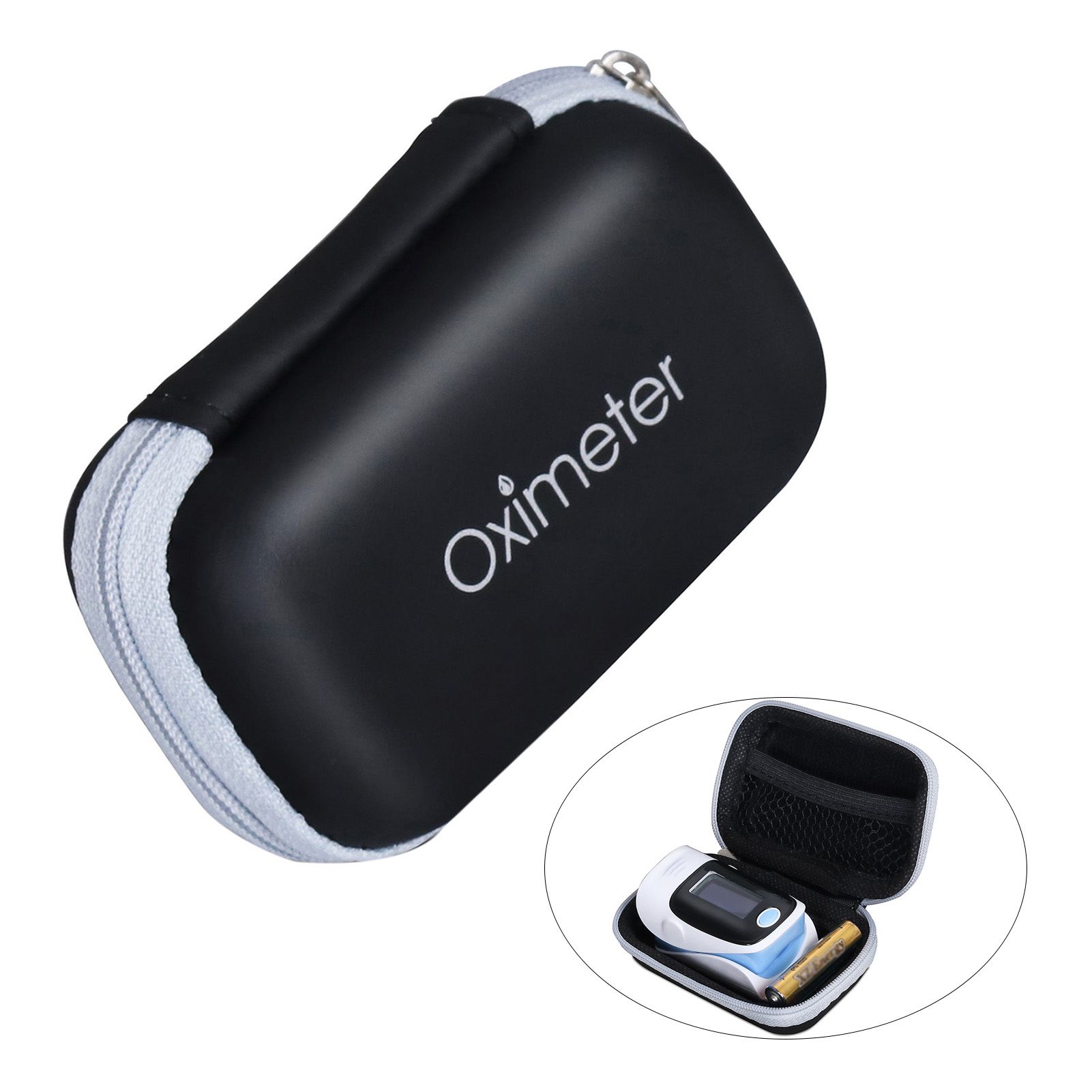Portable Oximeter Protective Case Multipurpose Waterproof Zipper Storage Bag view 3