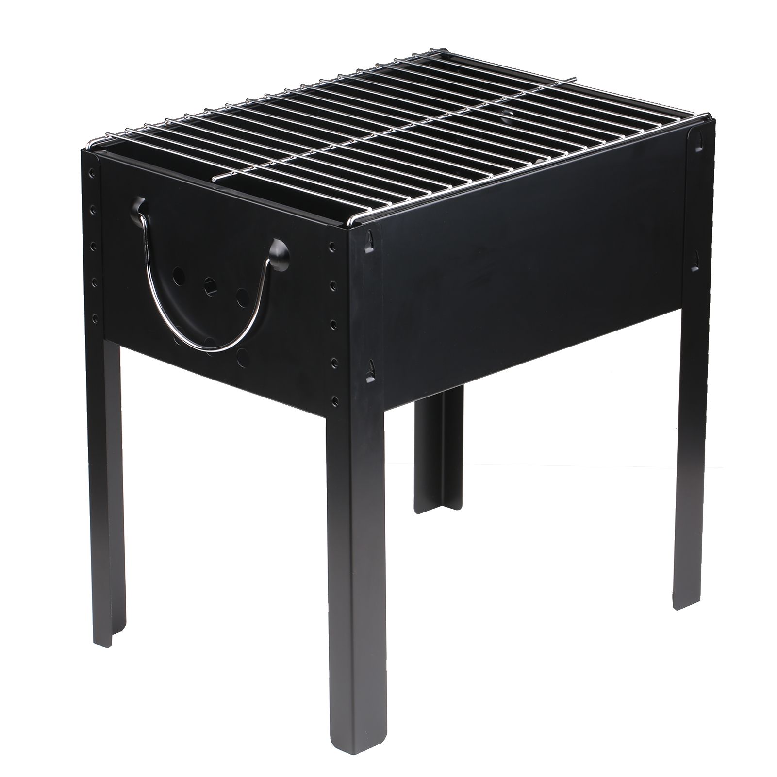 Portable Charcoal Grill Stainless Steel Cooking Grate Tabletop Charcoal view 2
