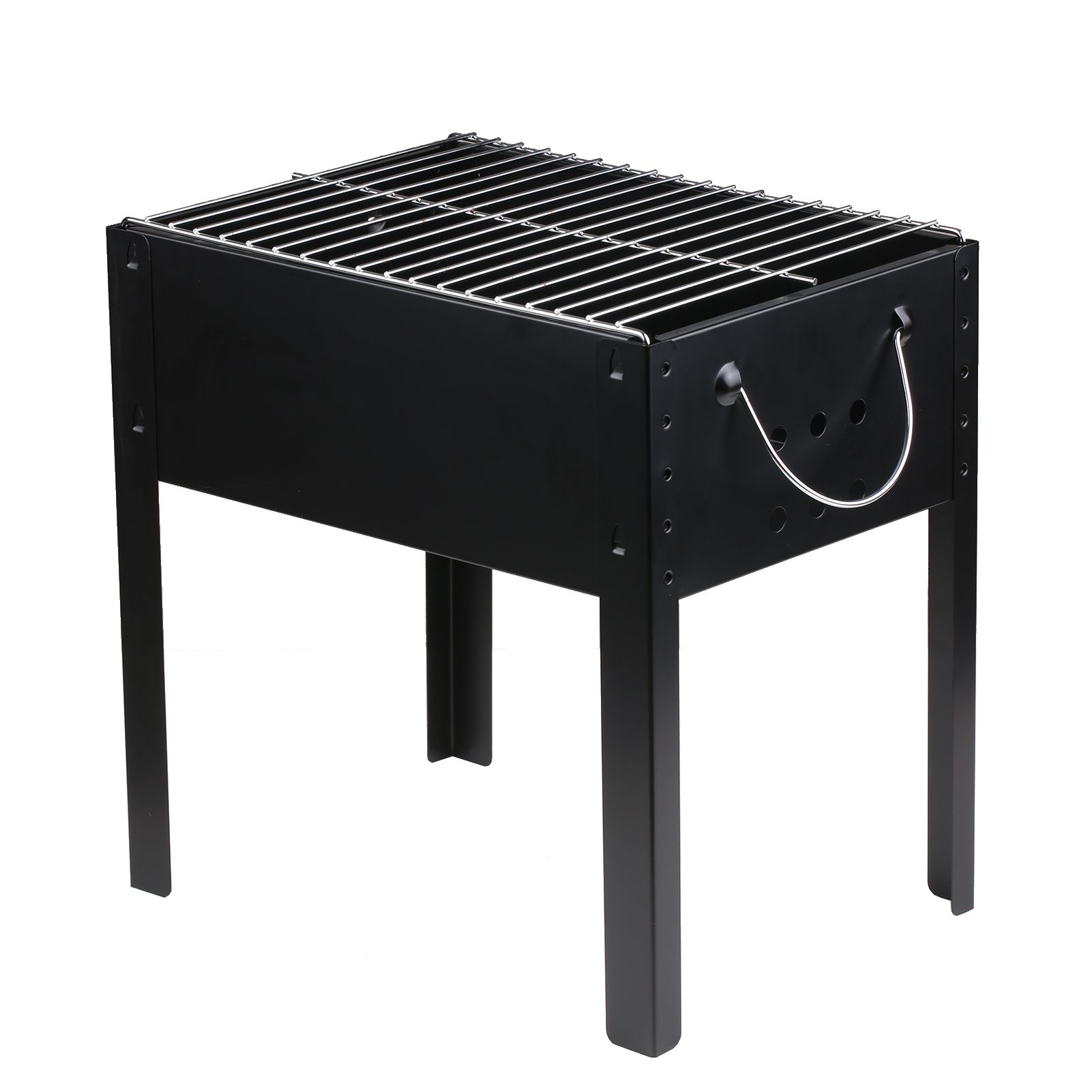 Portable Charcoal Grill Stainless Steel Cooking Grate Tabletop Charcoal view 3