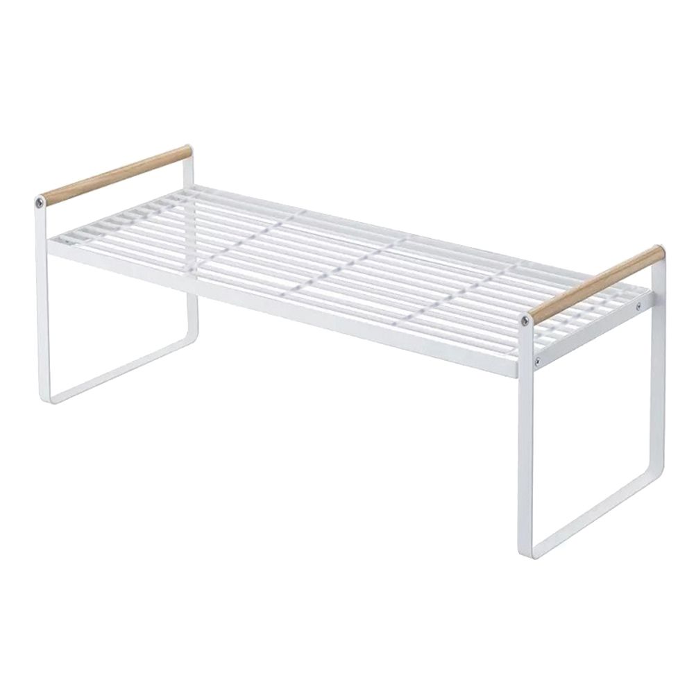 Storage Shelf Organizer Kitchen Cabinet and Counter Shelf Organizer Wooden view 2