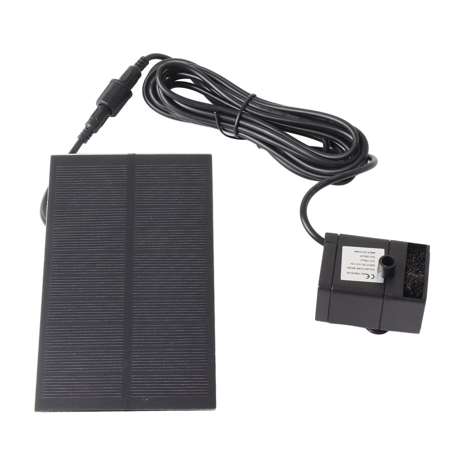 Solar Fountain Pump 5.5V 1.5W Polycrystalline Silicon Solar Panel Birdbath