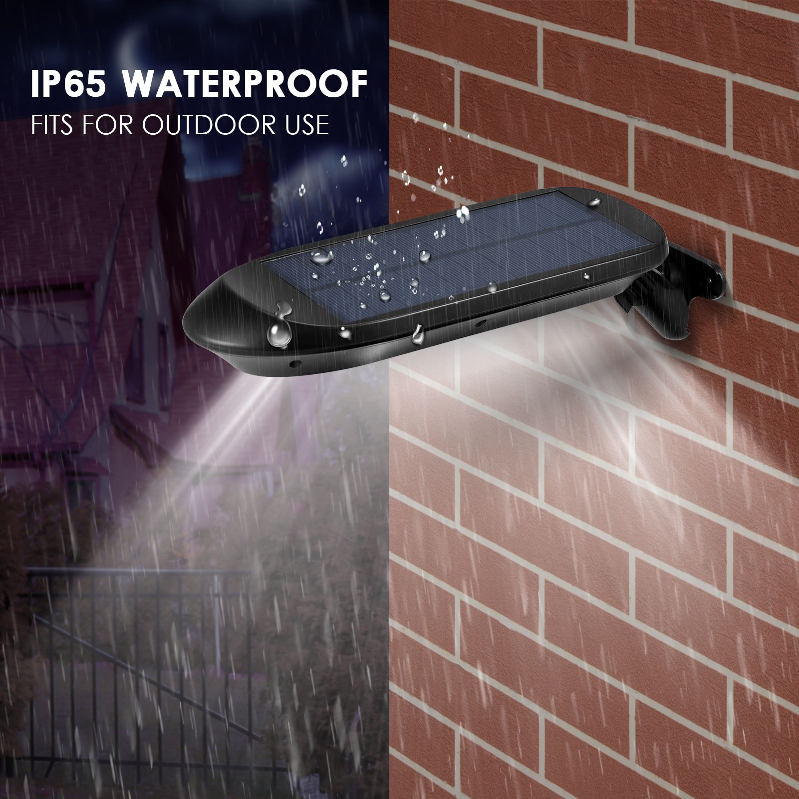 2 PCS Solar Wall Lights Motion Sensor 32 LEDs Outdoor Waterproof Solar LED view 5